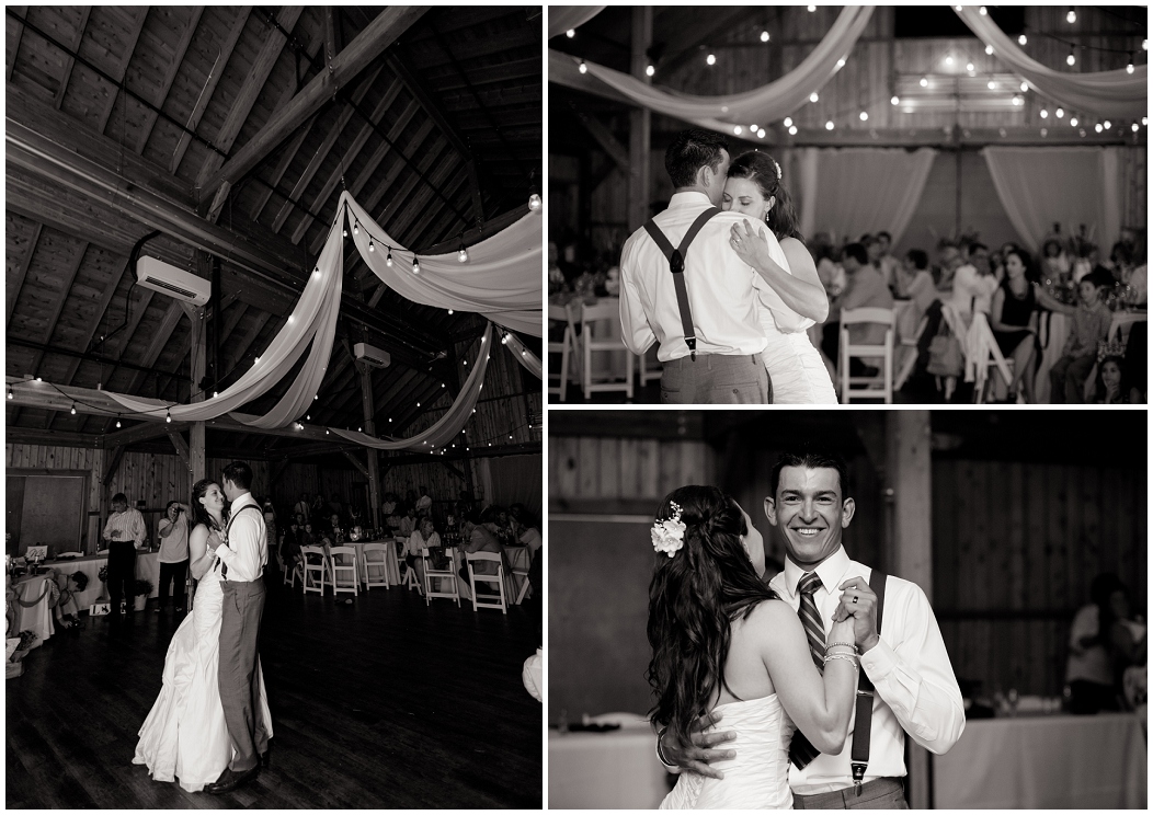 picture of bride and groom first dance