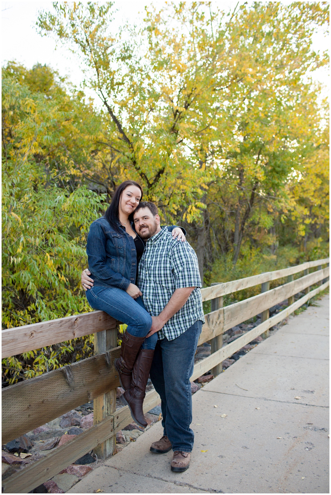 picture of golden engagement photos