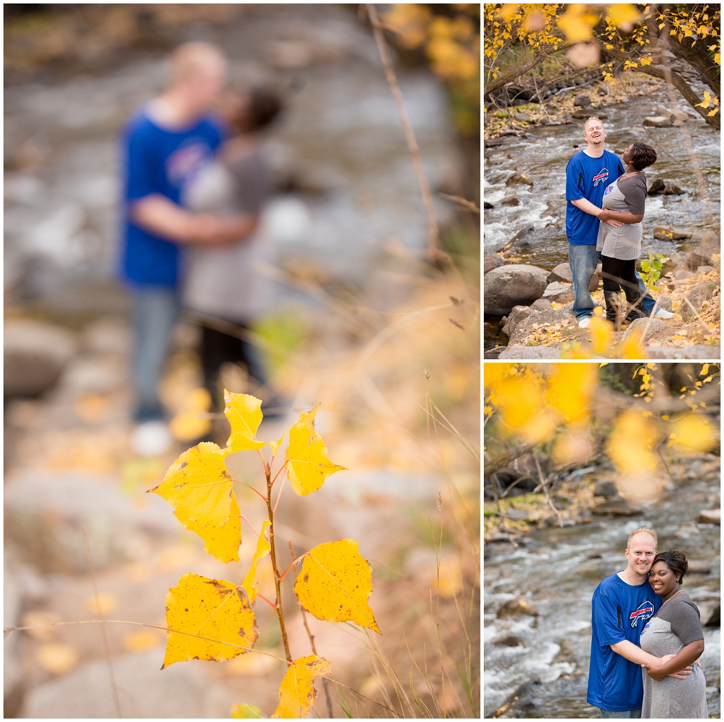 picture of fall engagement photos in Boulder