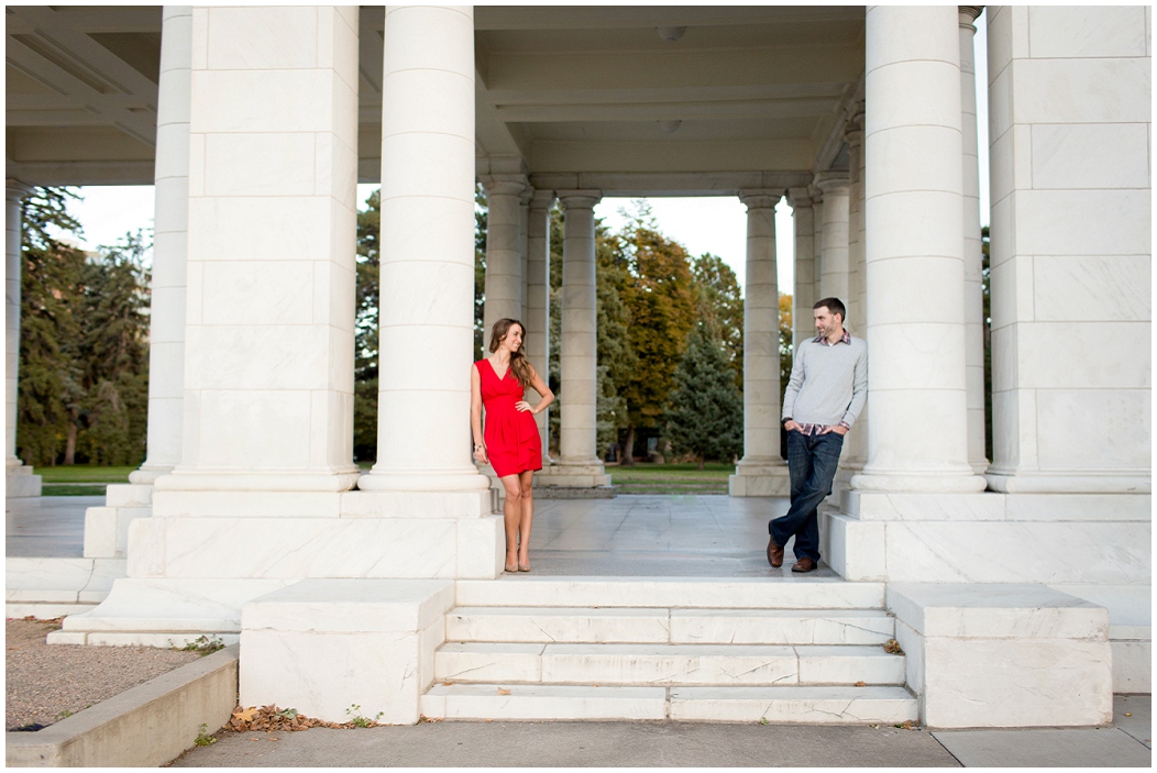 picture of Cheeseman Park engagement photos
