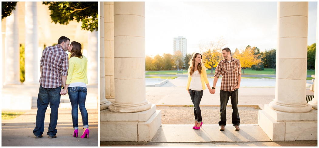 picture of Cheeseman Park engagement photos