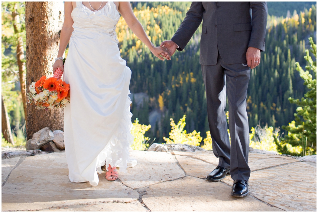 picture of colorado mountain wedding