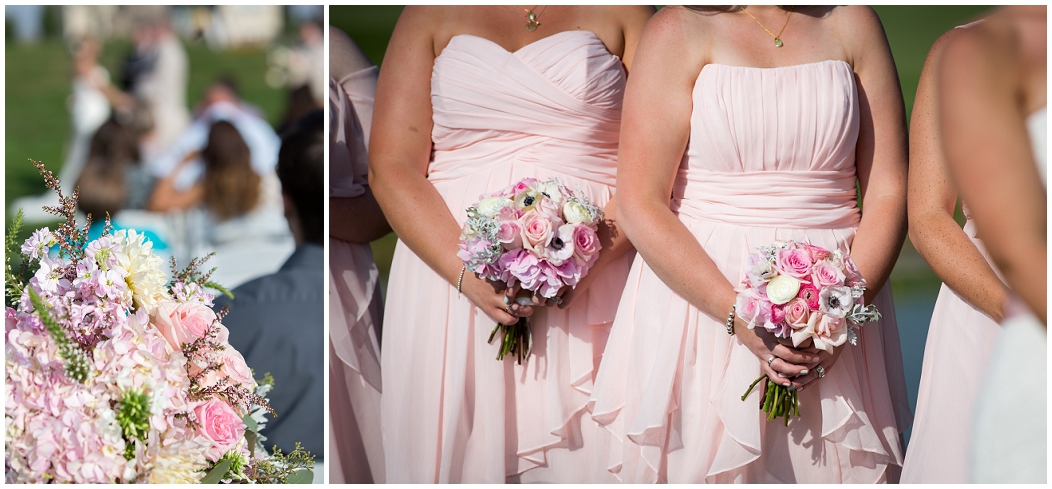 picture of bridesmaids in pink dresses