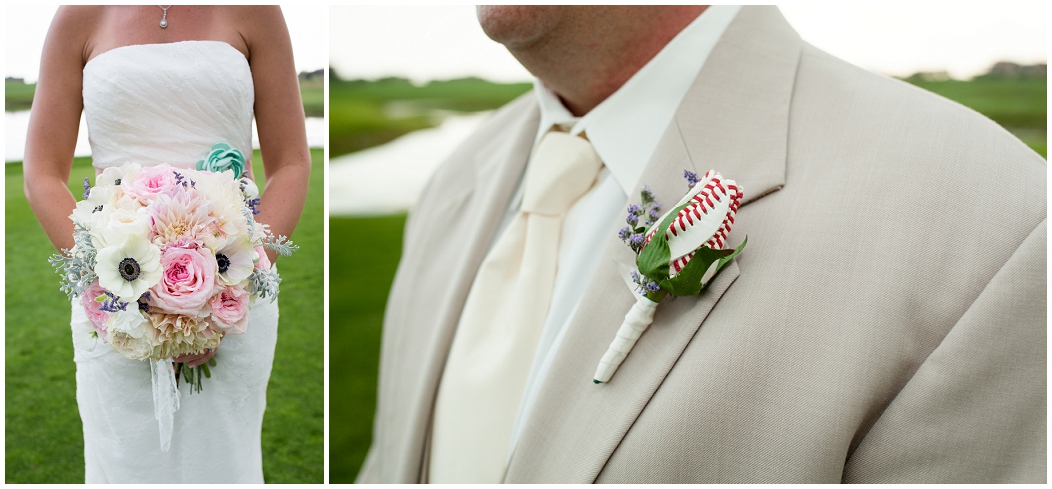 picture of baseball boutonniere 