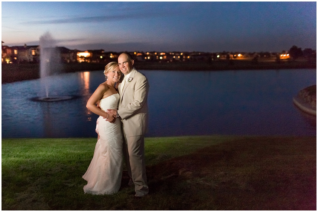 picture of nighttime wedding photography