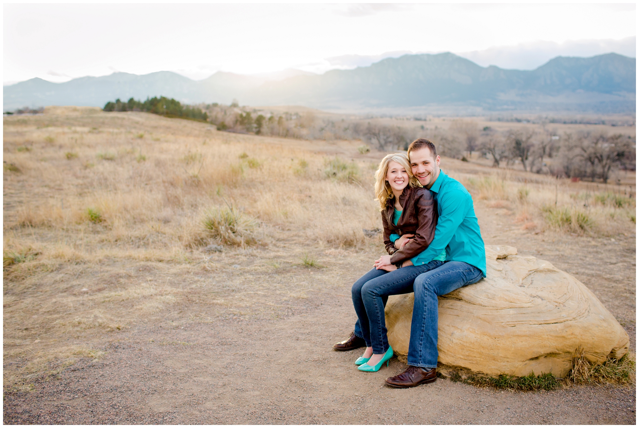 picture of Colorado mountain engagement pictures
