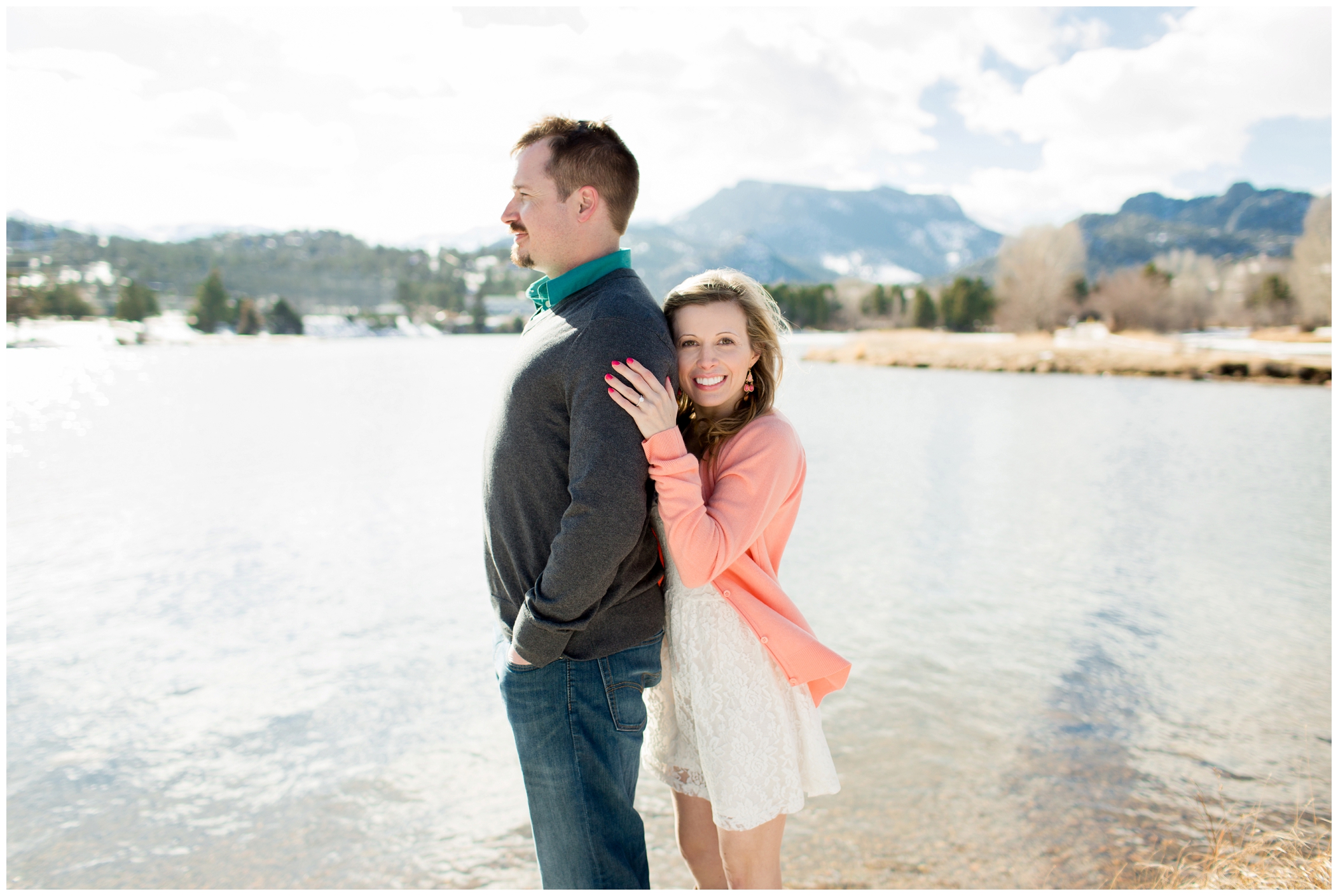 picture of Estes Park engagement pictures 