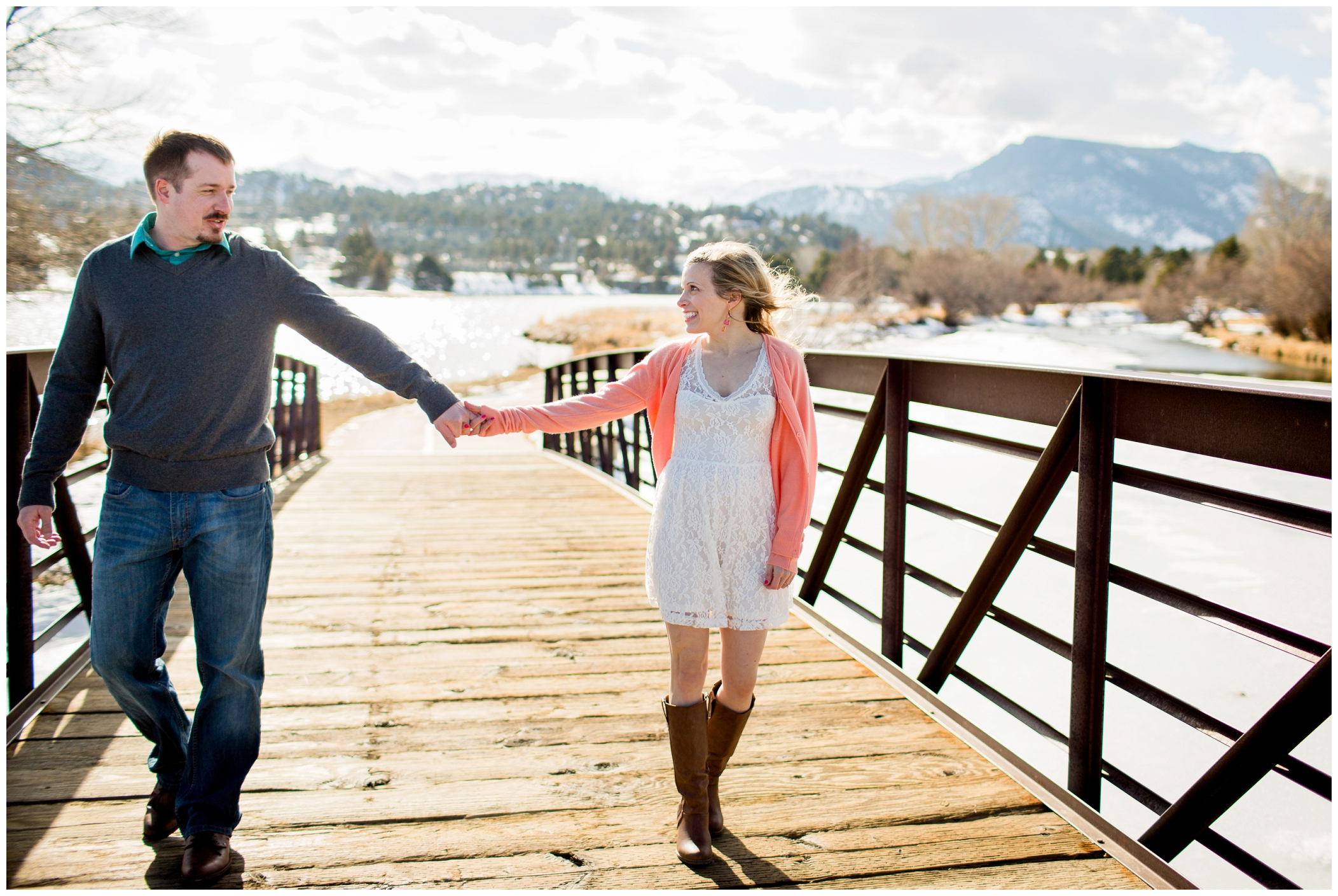 picture of Lake Estes engagement pictures