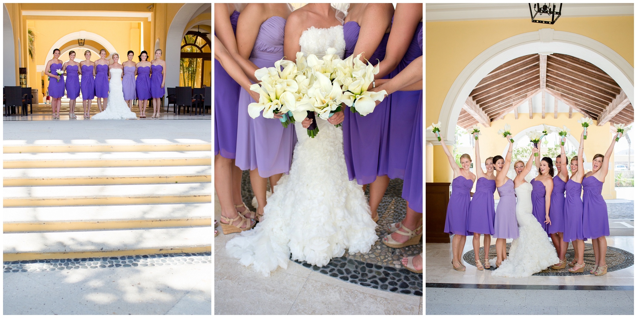 picture of bridesmaids in purple dresses