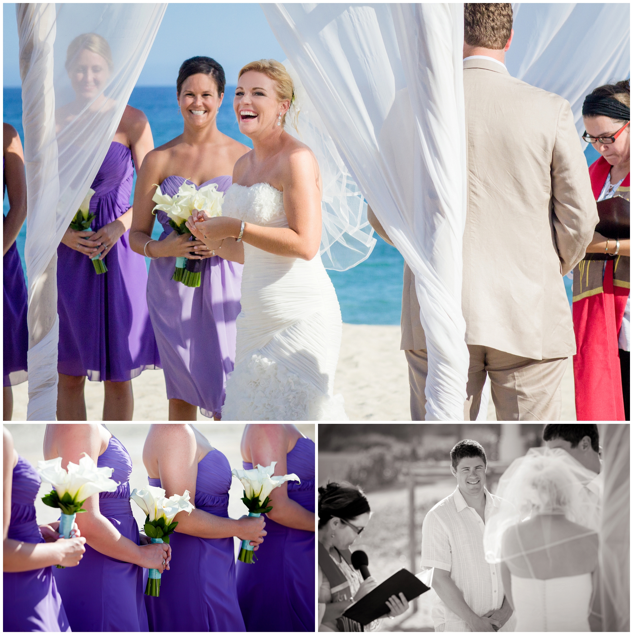 picture of beach wedding ceremony