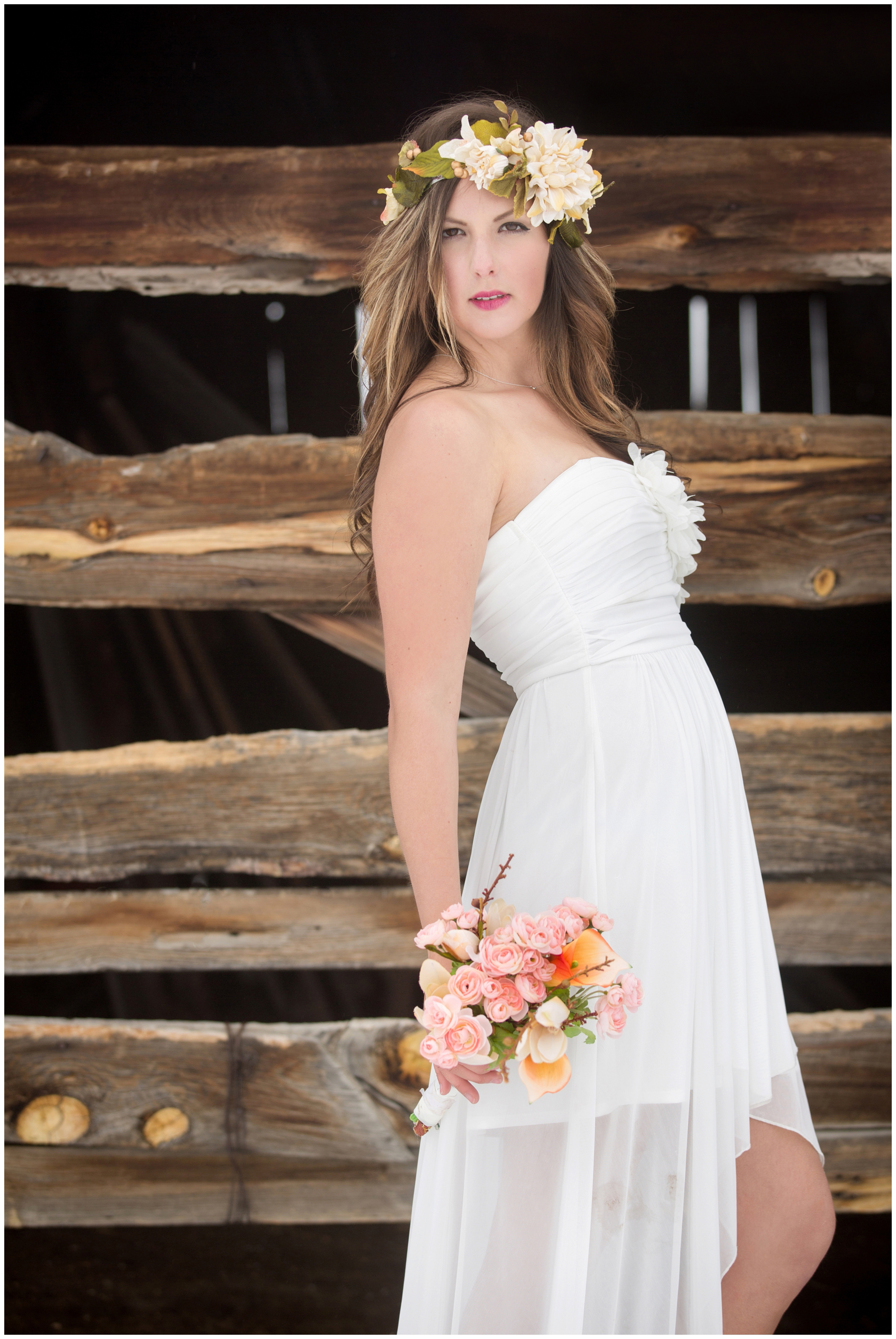 picture of winter bridal portraits 