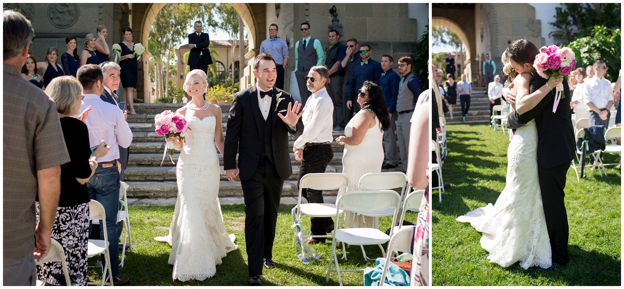picture of Santa Barbara courthouse wedding