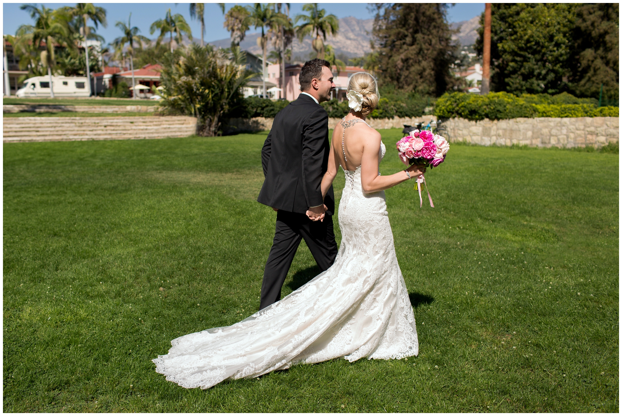 picture of Santa Barbara wedding ceremony