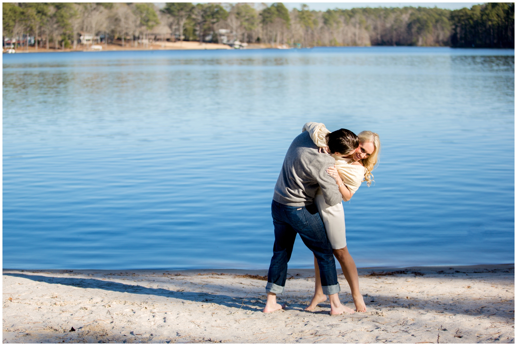 picture of lake engagement photos