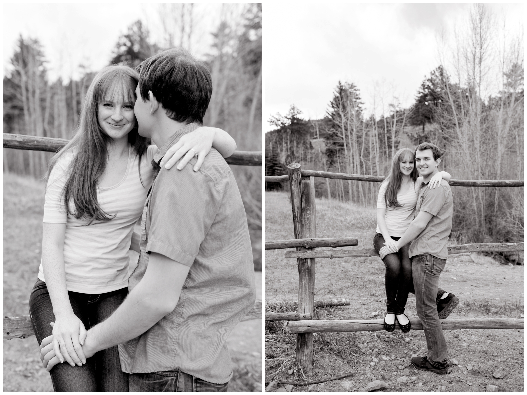 picture of Colorado mountain engagement photography 