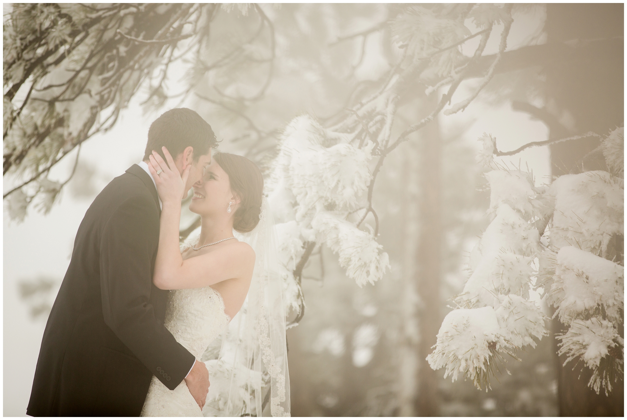 picture of foggy wedding