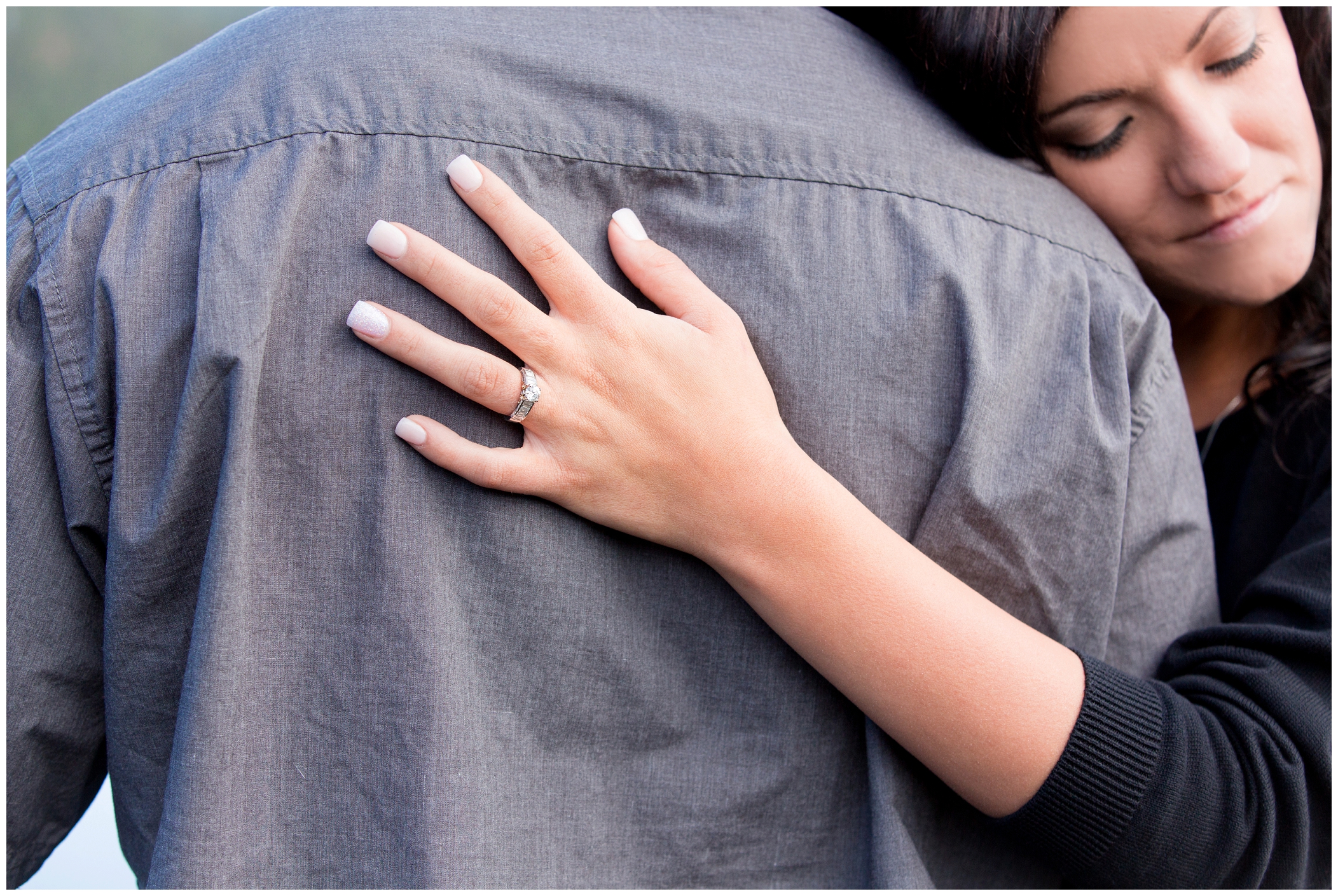 picture of Colorado mountain engagement photography 