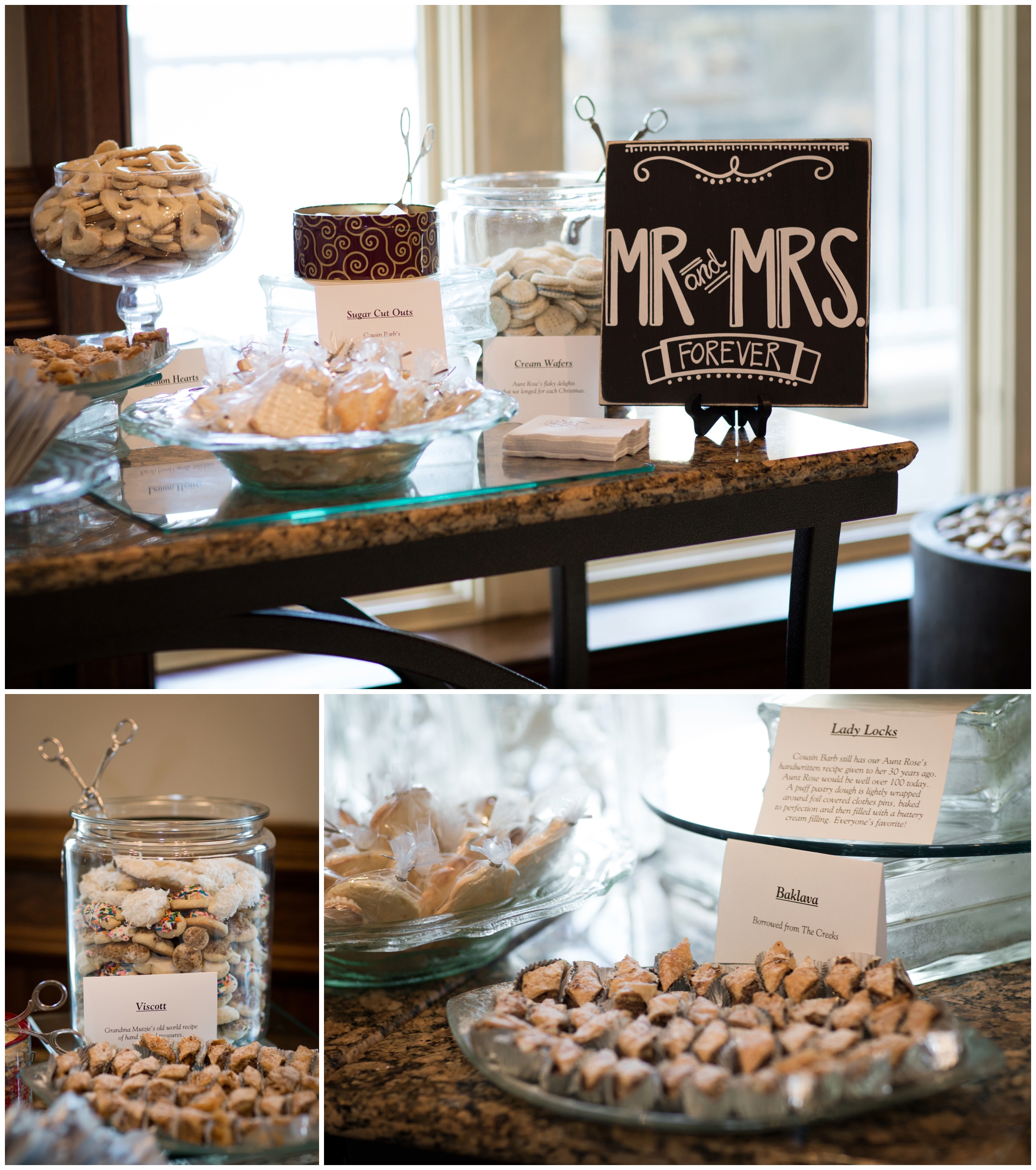 picture of wedding dessert table 