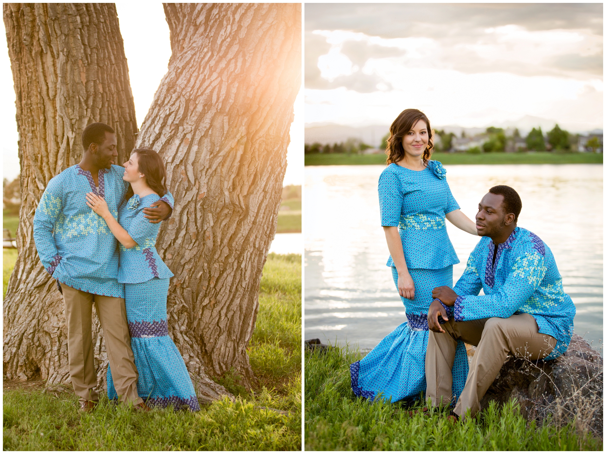 picture of Nigerian engagement photos in Boulder, CO