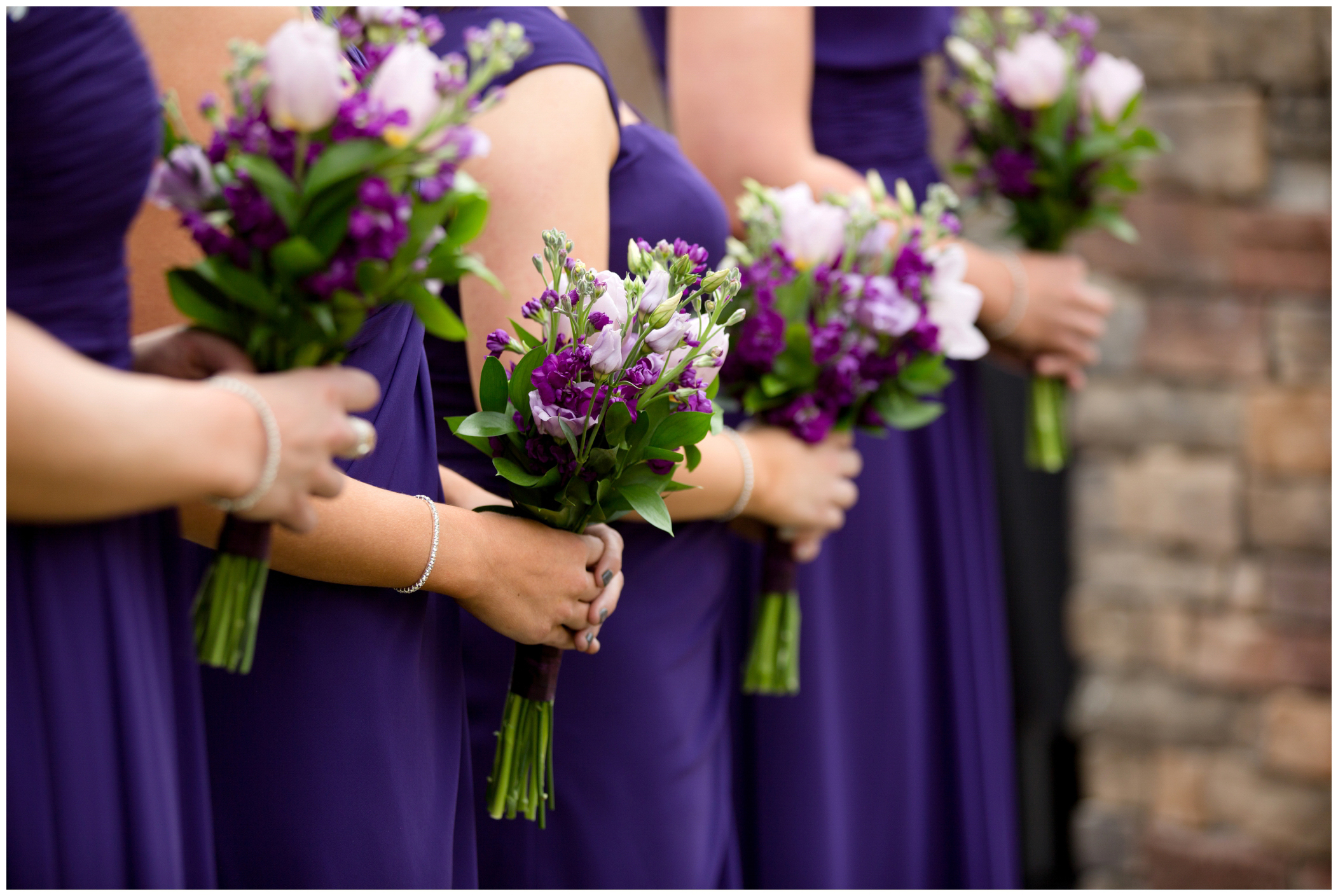 picture of bridesmaids in purple
