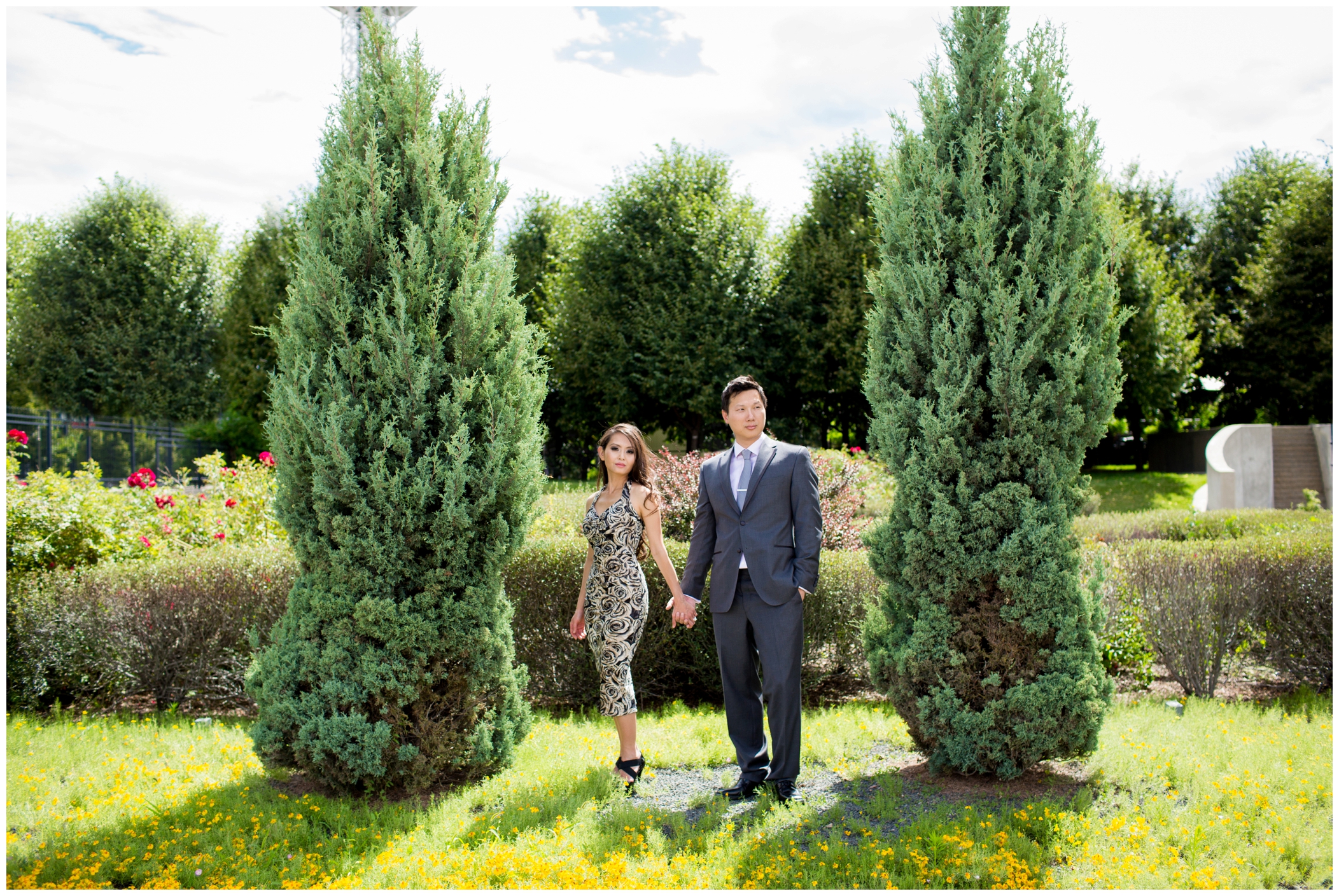 picture of Centennial Gardens Denver engagement photos 