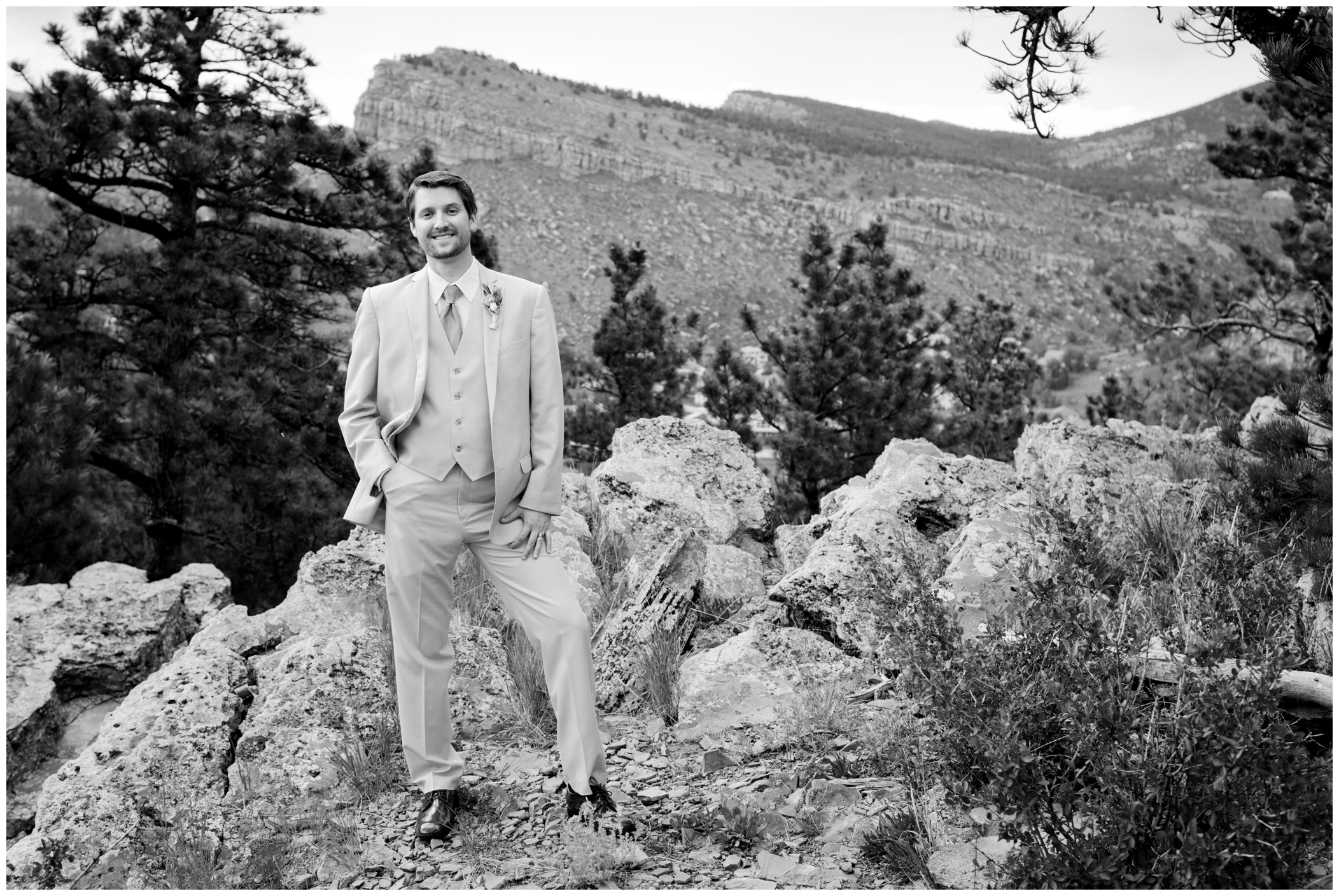 Colorado mountain groom