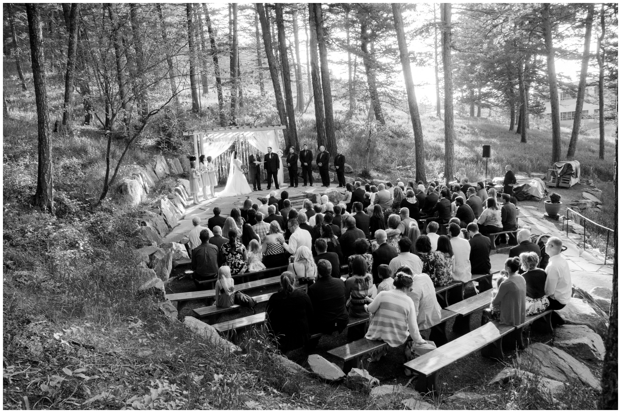 picture of Pines at Genesee wedding ceremony 