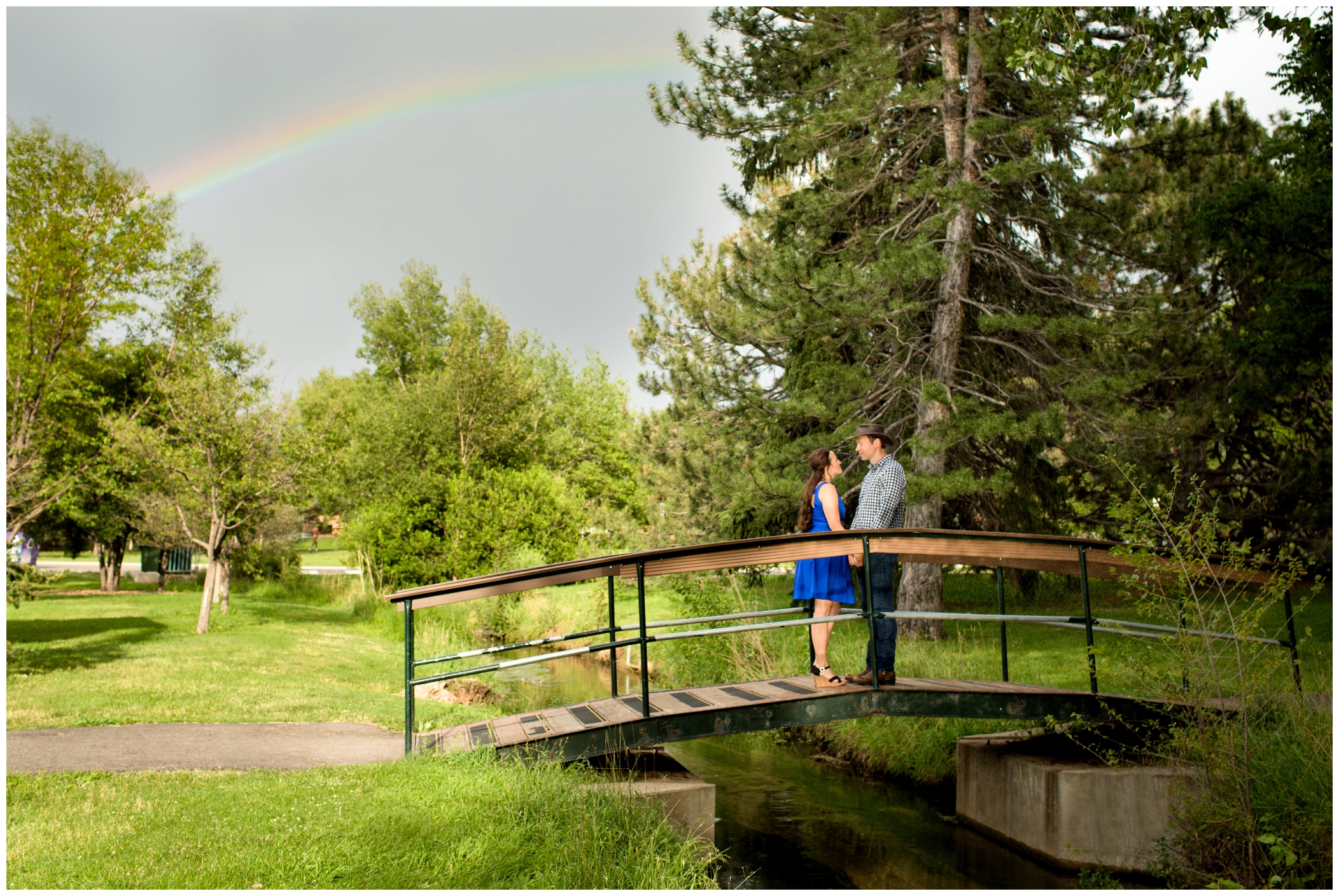 picture of rainbow engagement photos