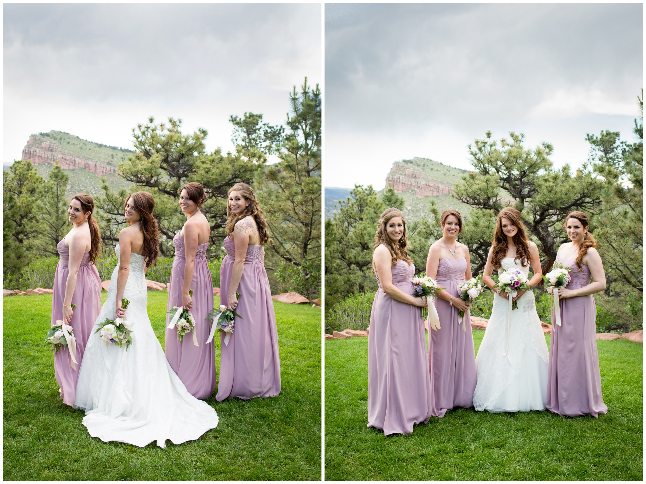 picture of lilac bridesmaid dresses 