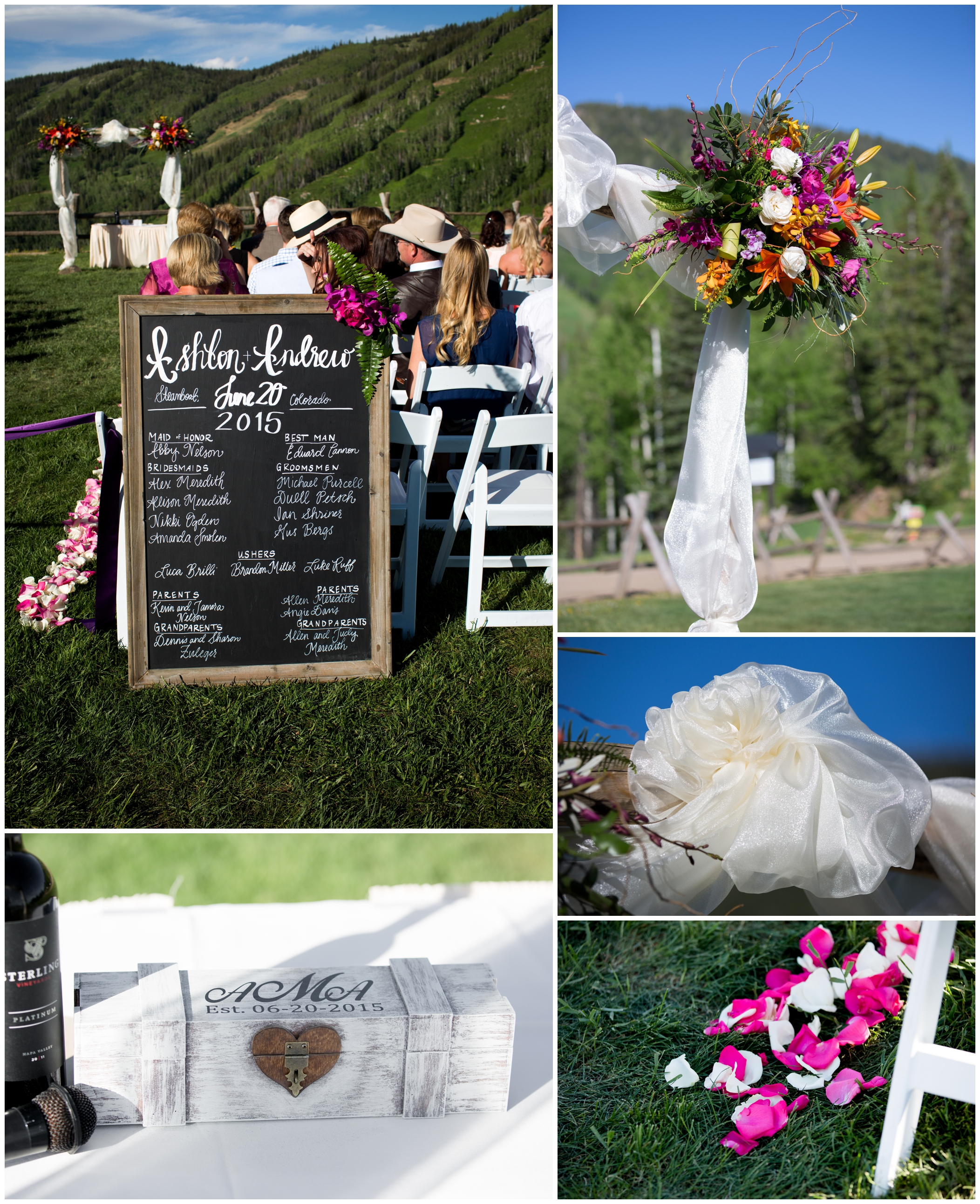 steamboat springs wedding ceremony details