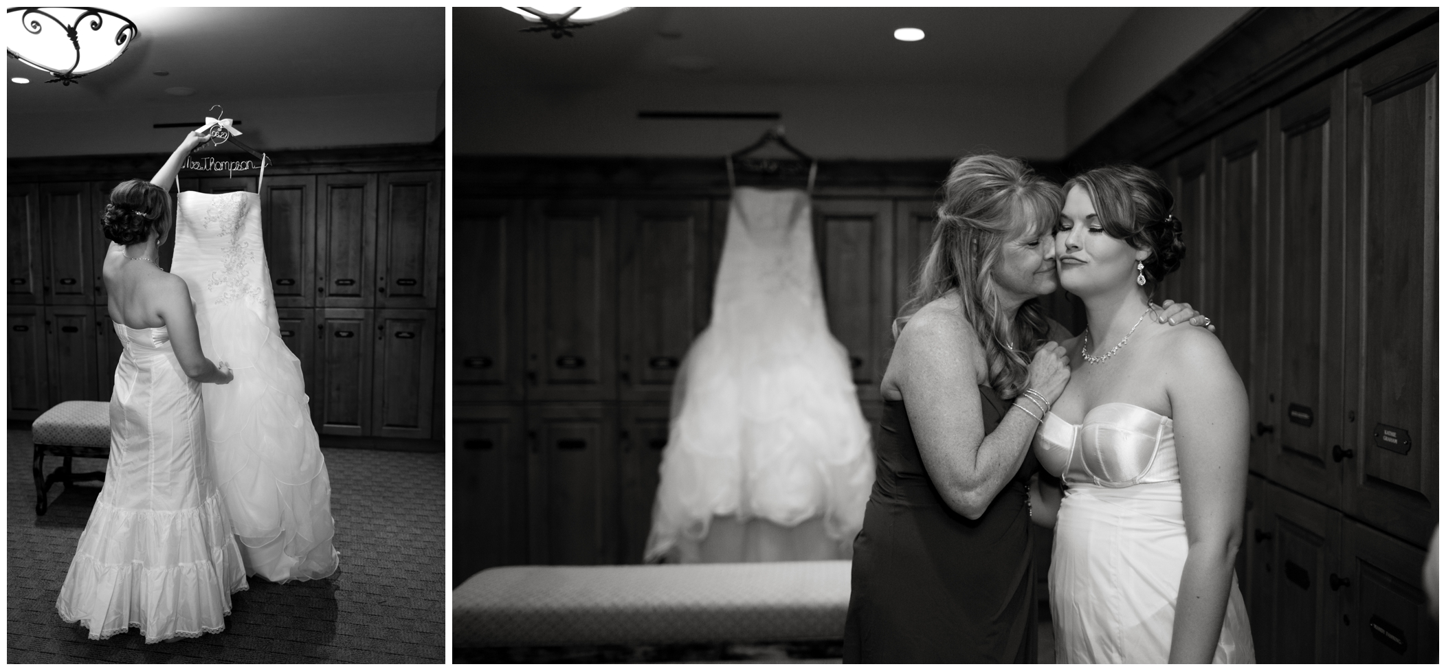 sweet mother daughter moment at Colorado wedding 