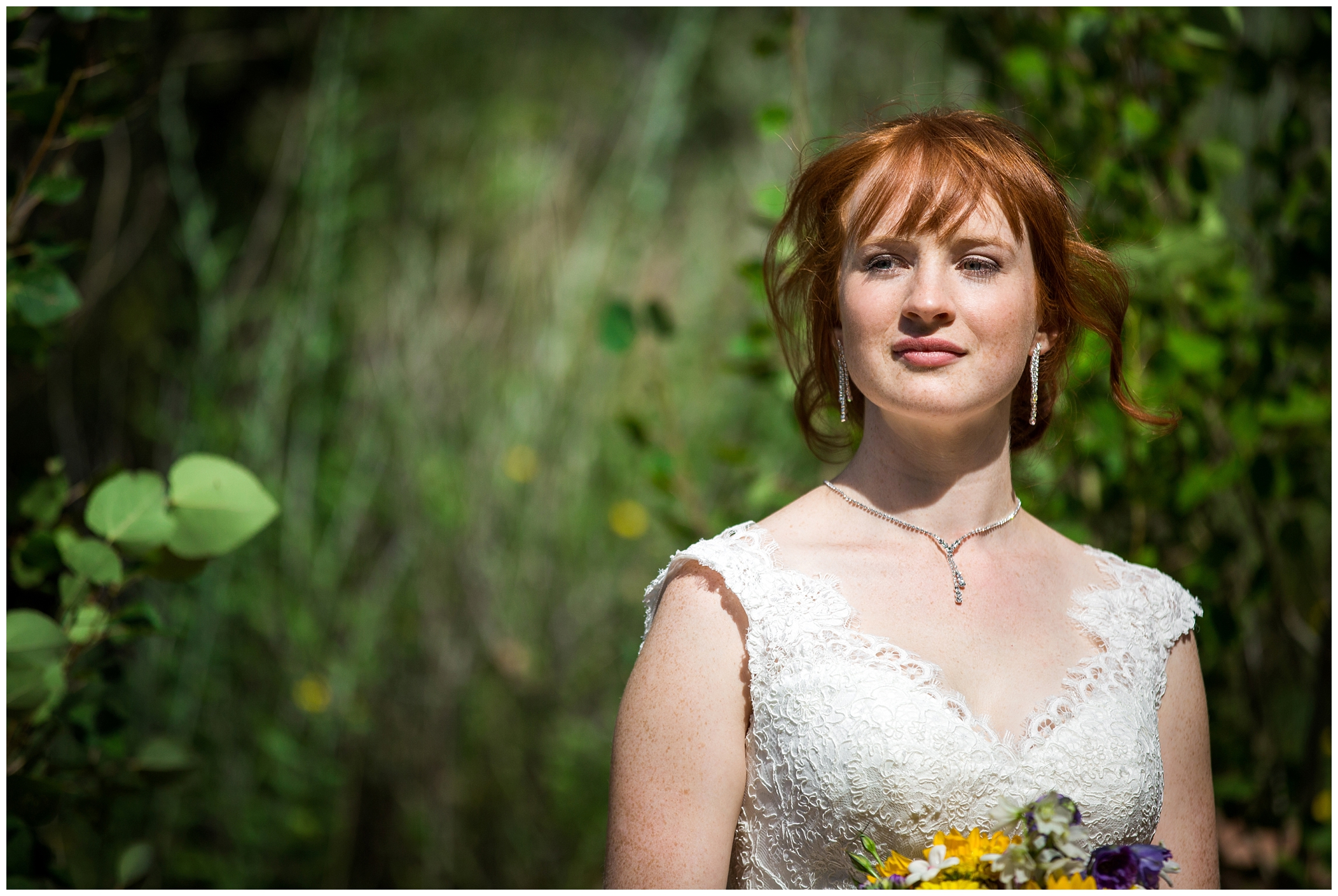 beautiful Colorado bride at Lionscrest Manor 
