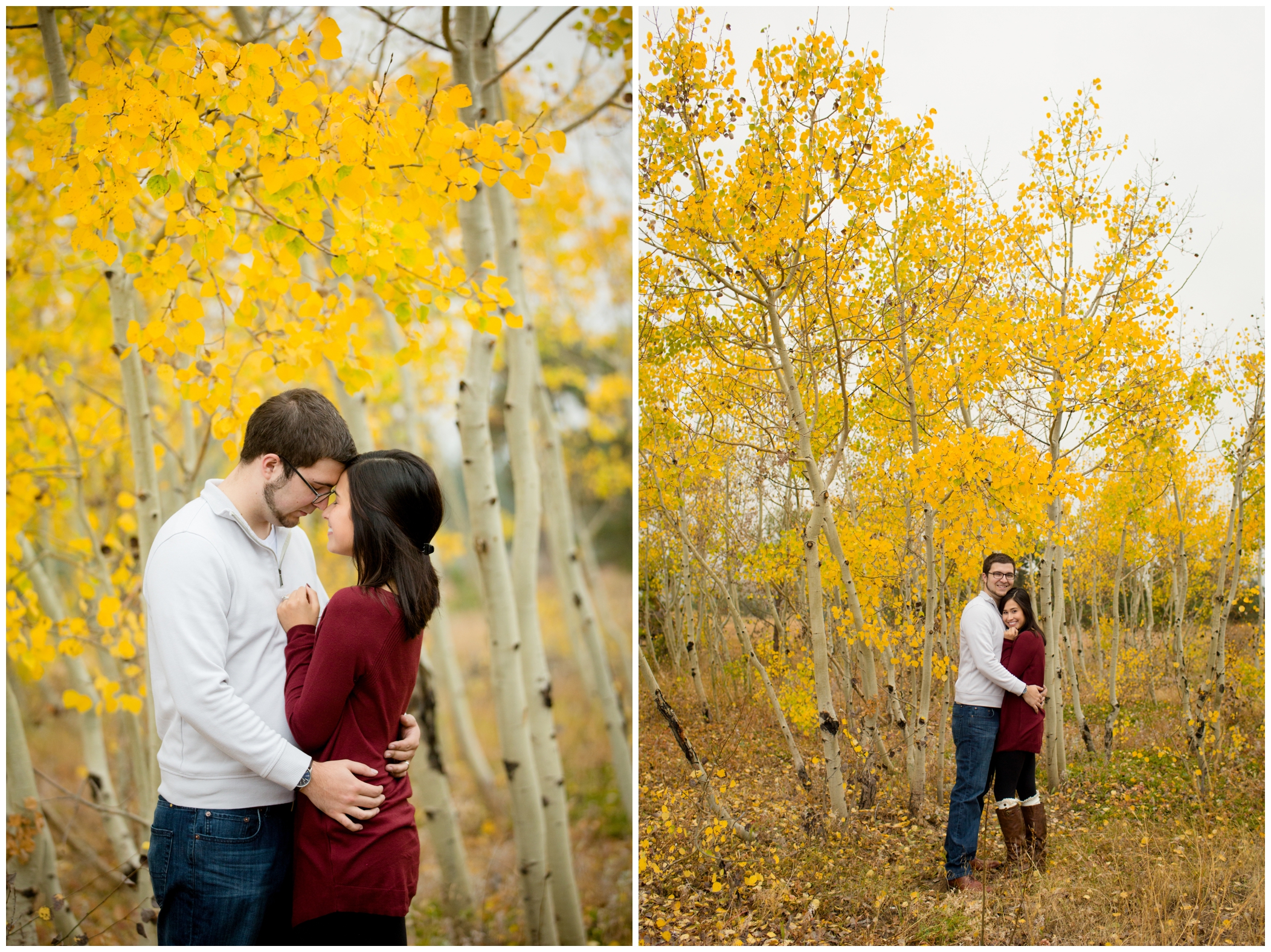 Colorado fall engagement photos