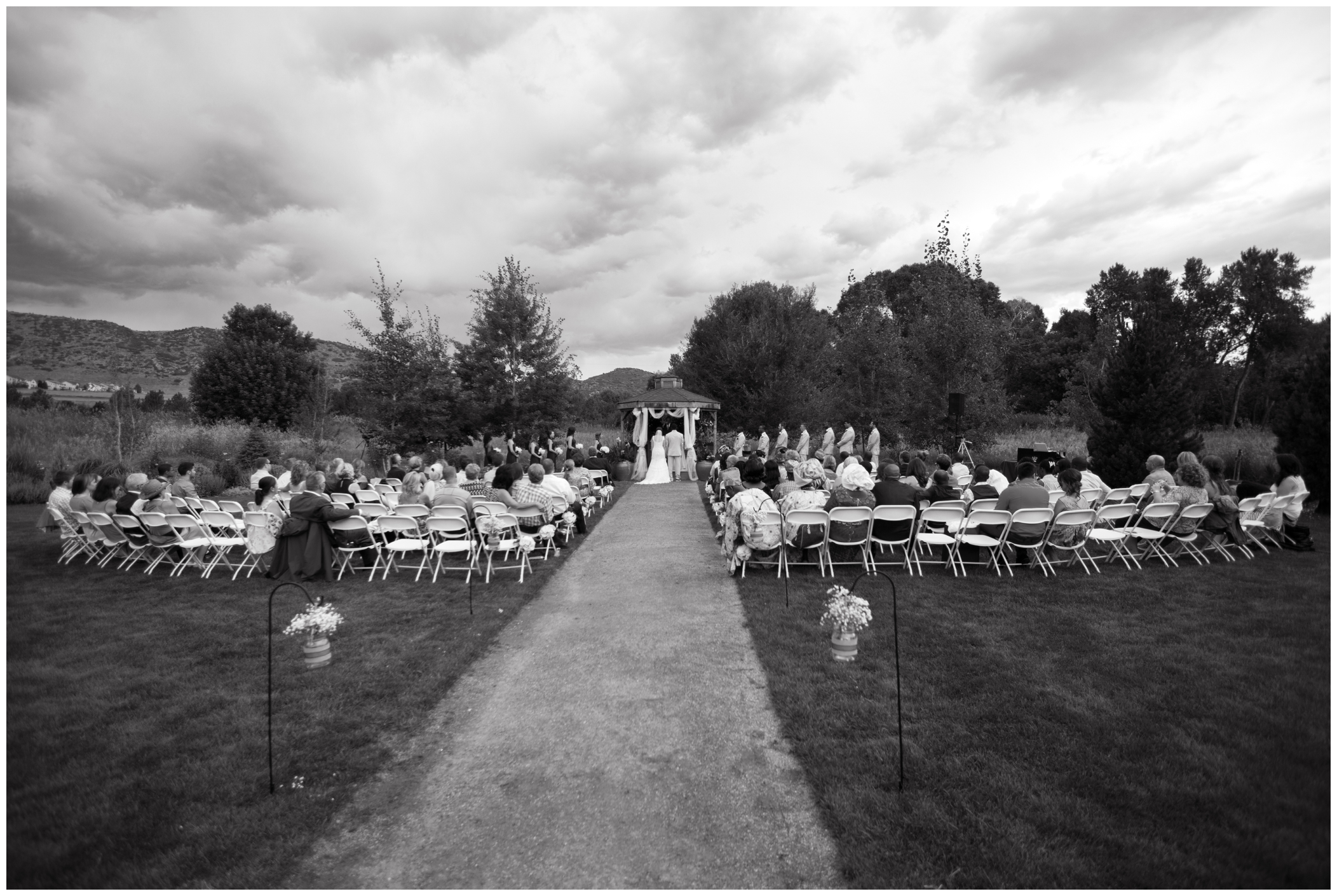 wedding ceremony at Chatfield Botanic Gardens 