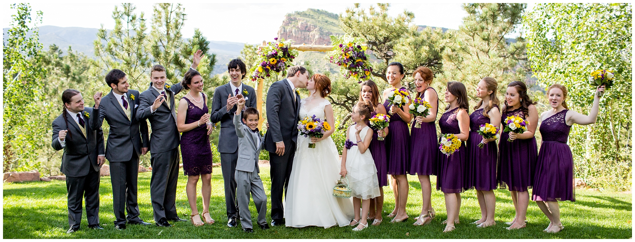 Colorado outdoor wedding photos 