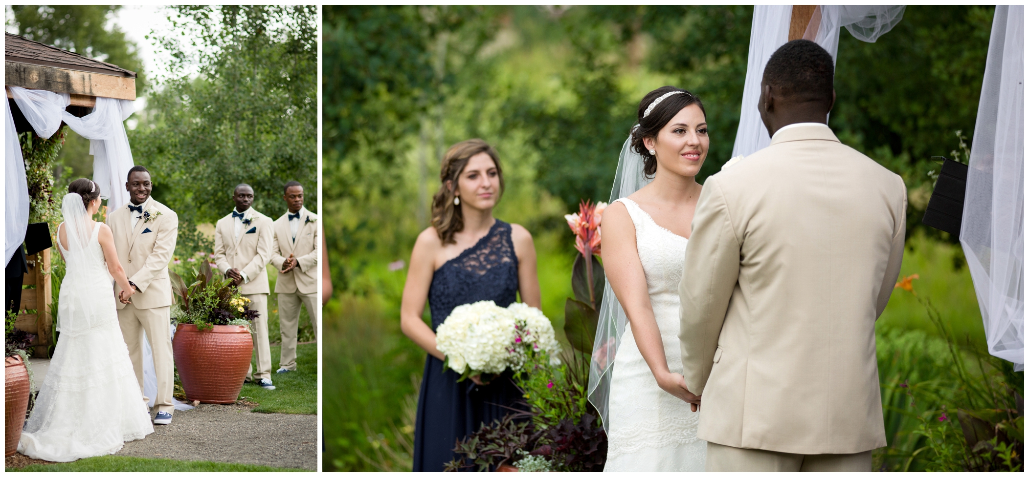 Chatfield Botanic Gardens wedding ceremony