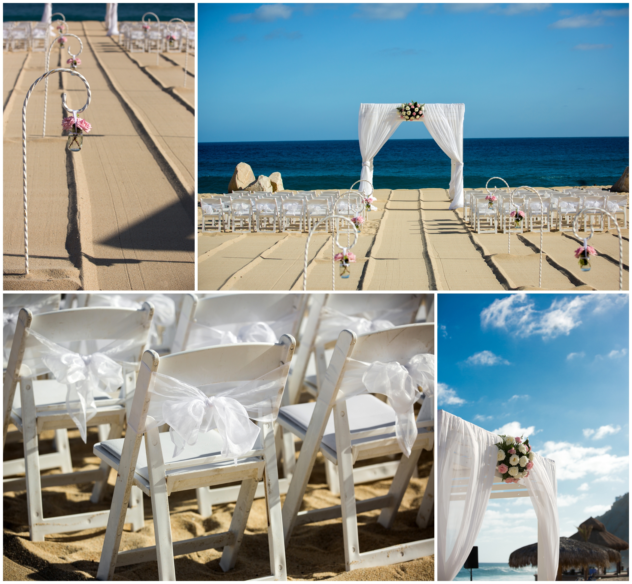 beach wedding ceremony details 