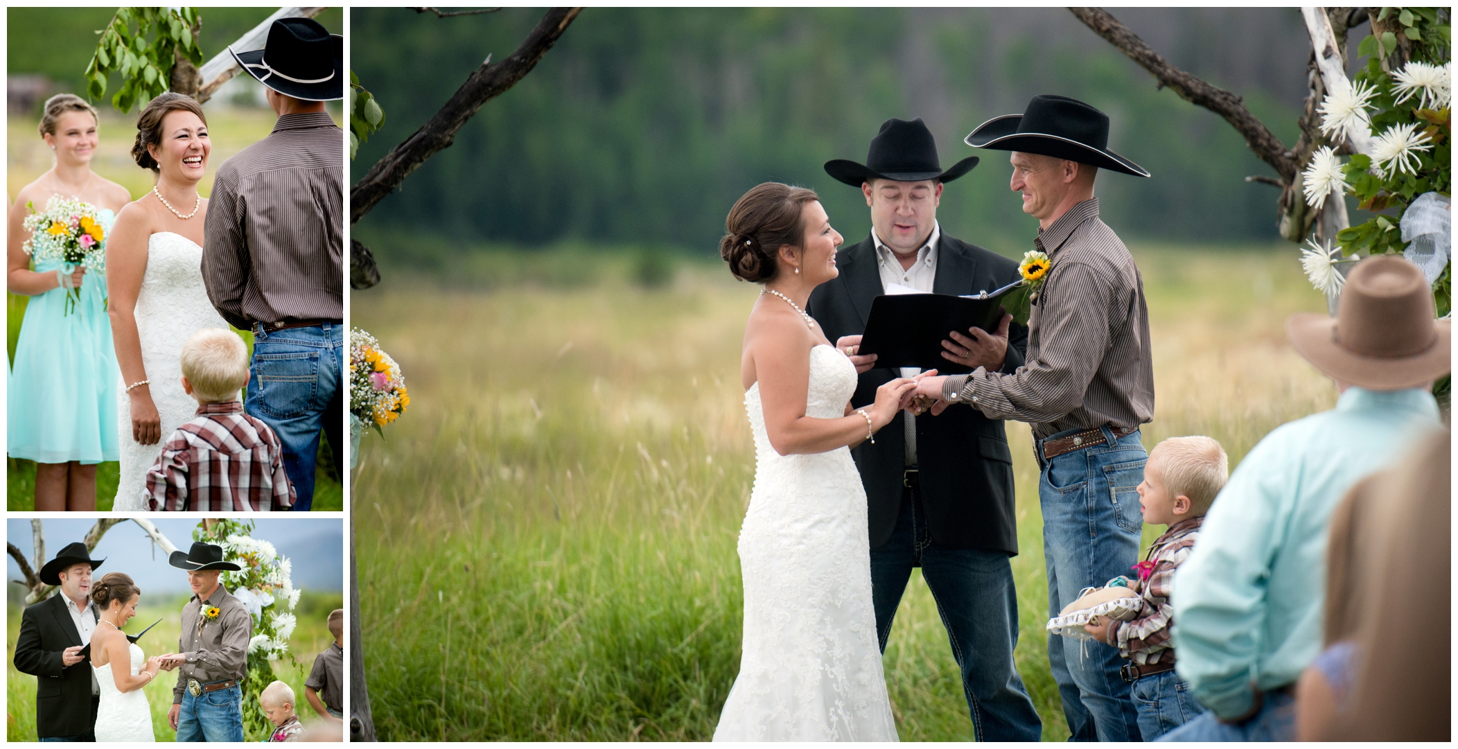 wedding ceremony in Grand Lake, Colorado