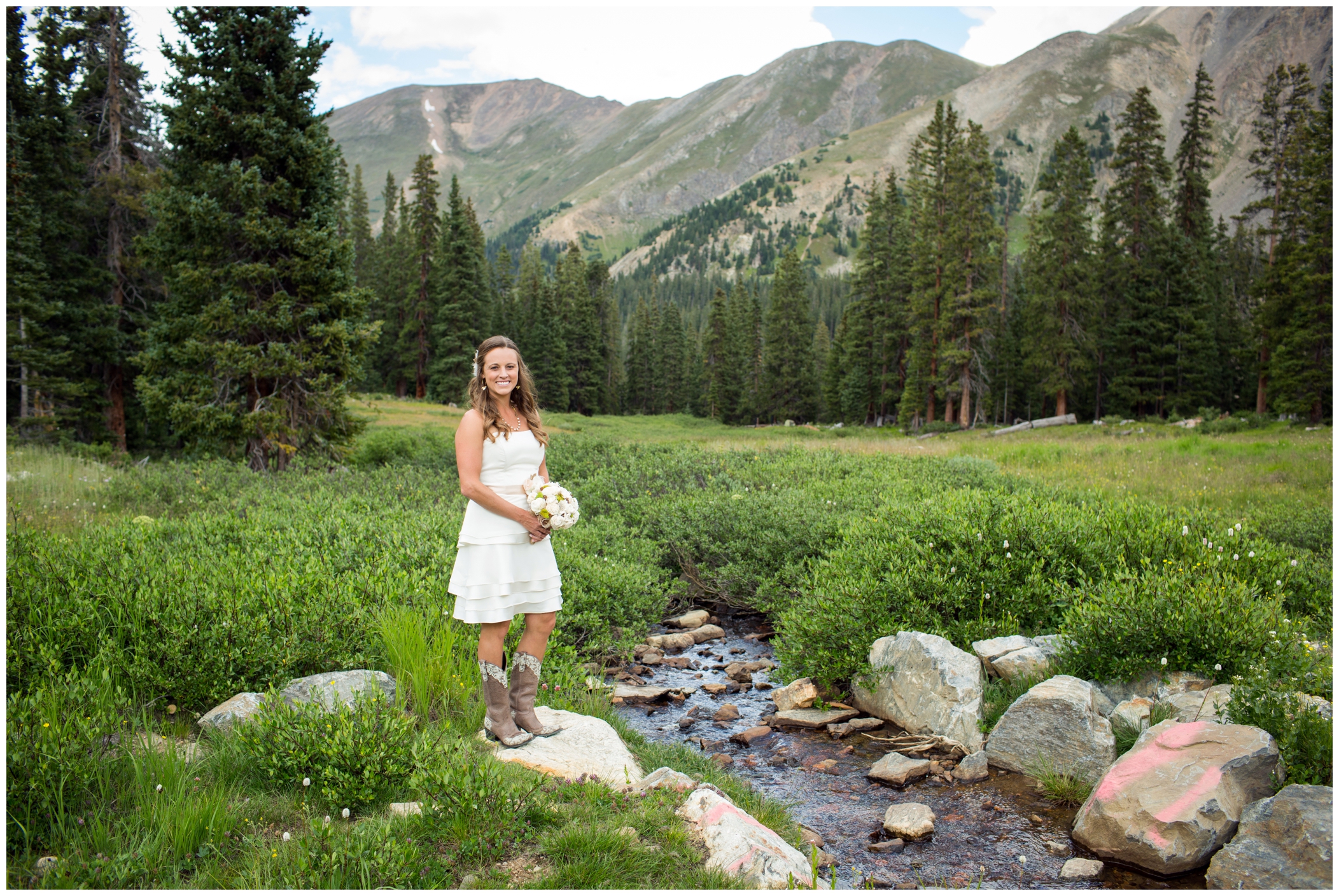 Colorado mountain wedding dress inspiration 