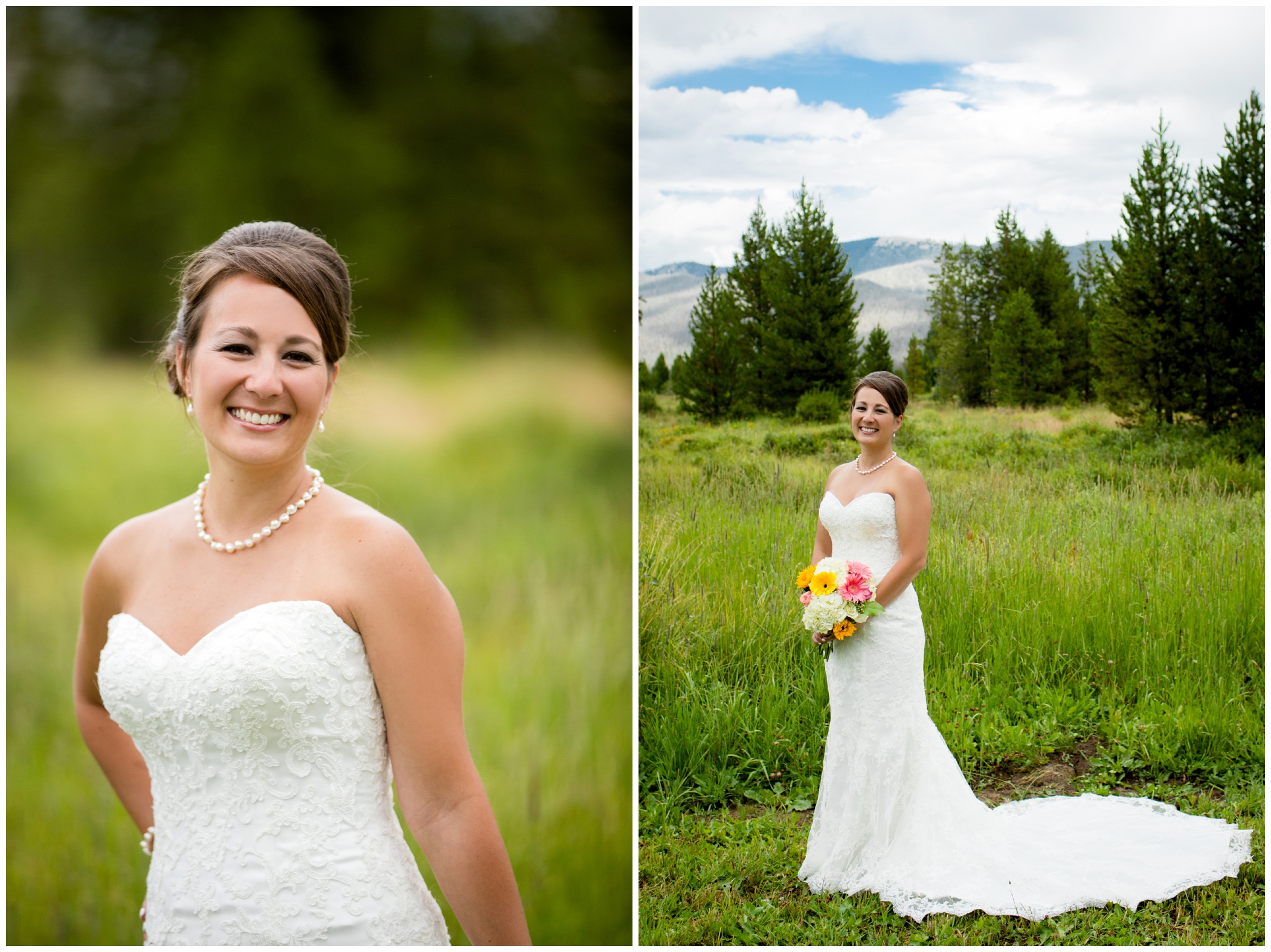 Colorado mountain bride in Grand Lake, CO wedding
