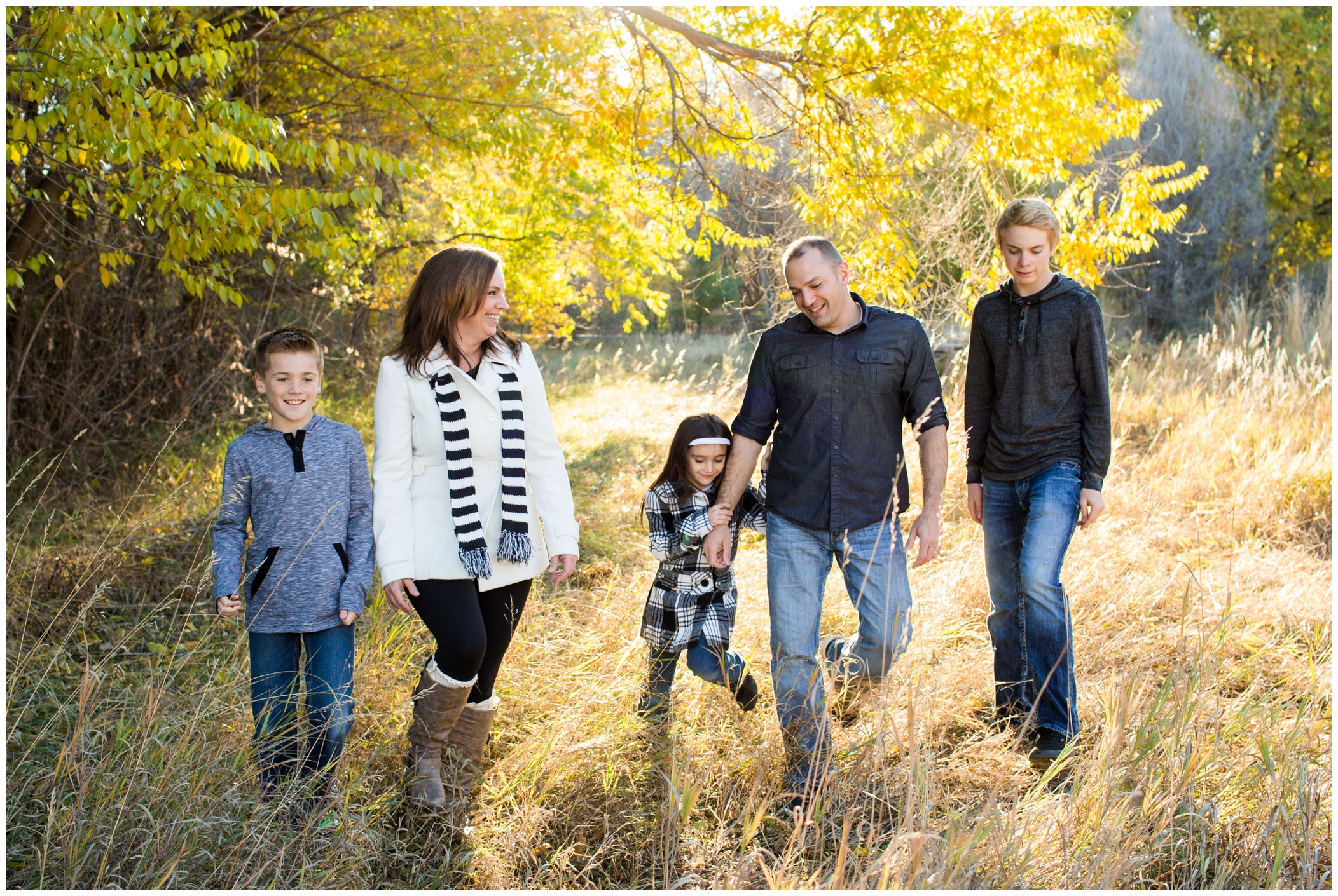 Fall family photos by Colorado photographer Plum Pretty Photography