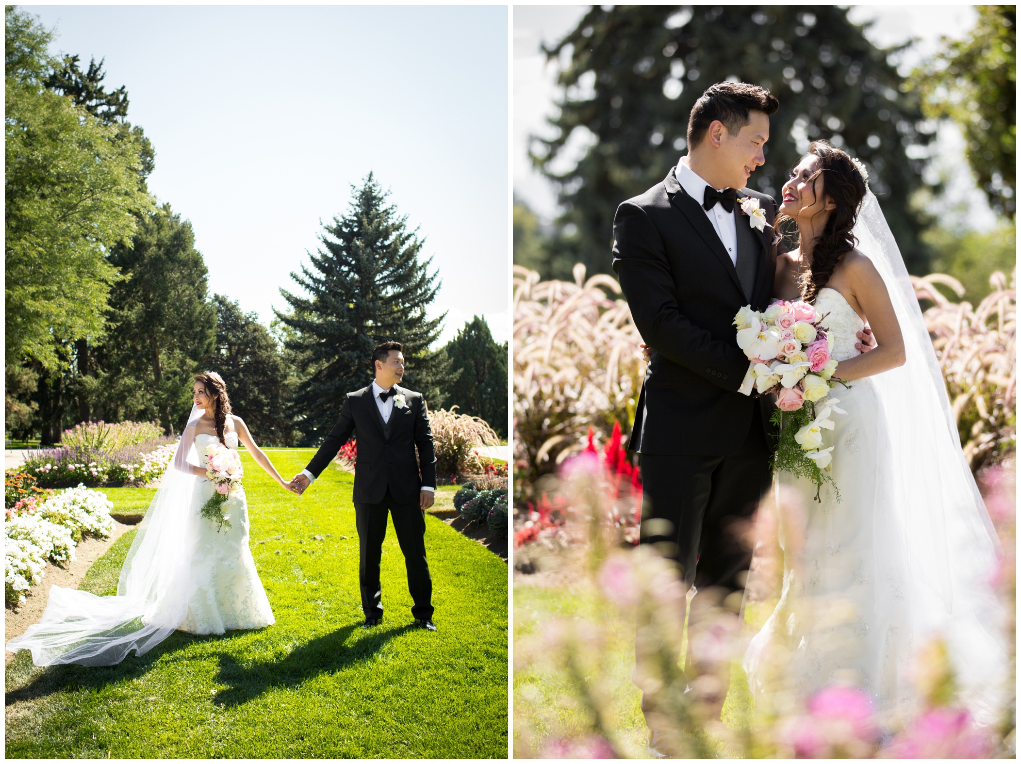Denver garden wedding photos