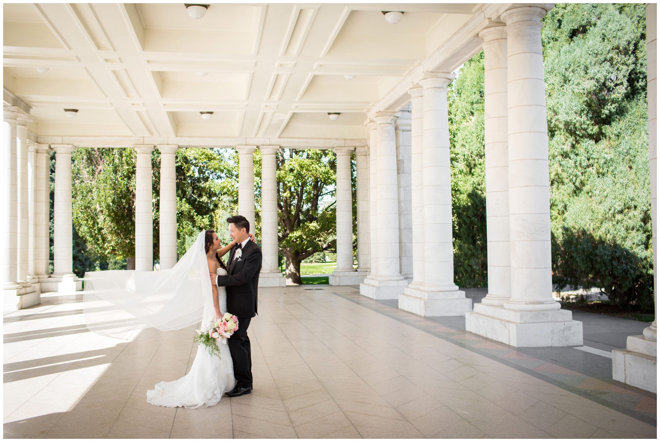 Cheesman Park wedding photos by Colorado wedding photographer Plum Pretty Photography 