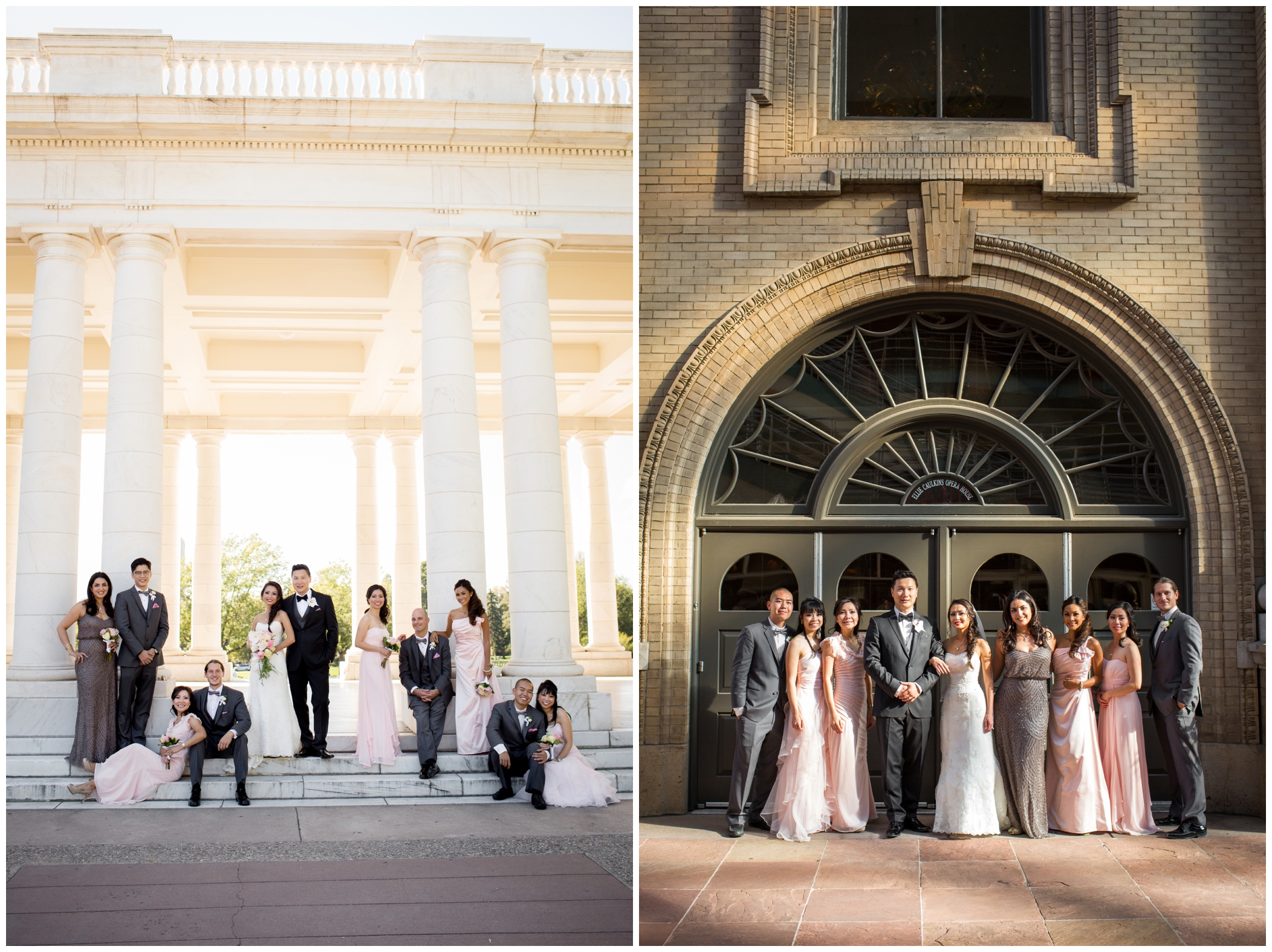 Denver performing arts complex wedding photos