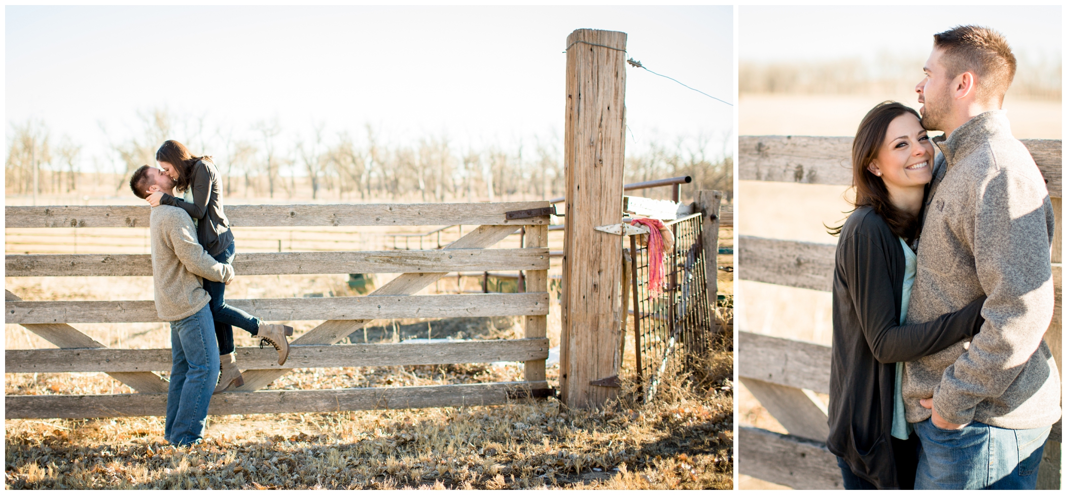 Rustic Colorado engagement photos in Limon by Plum Pretty Photography