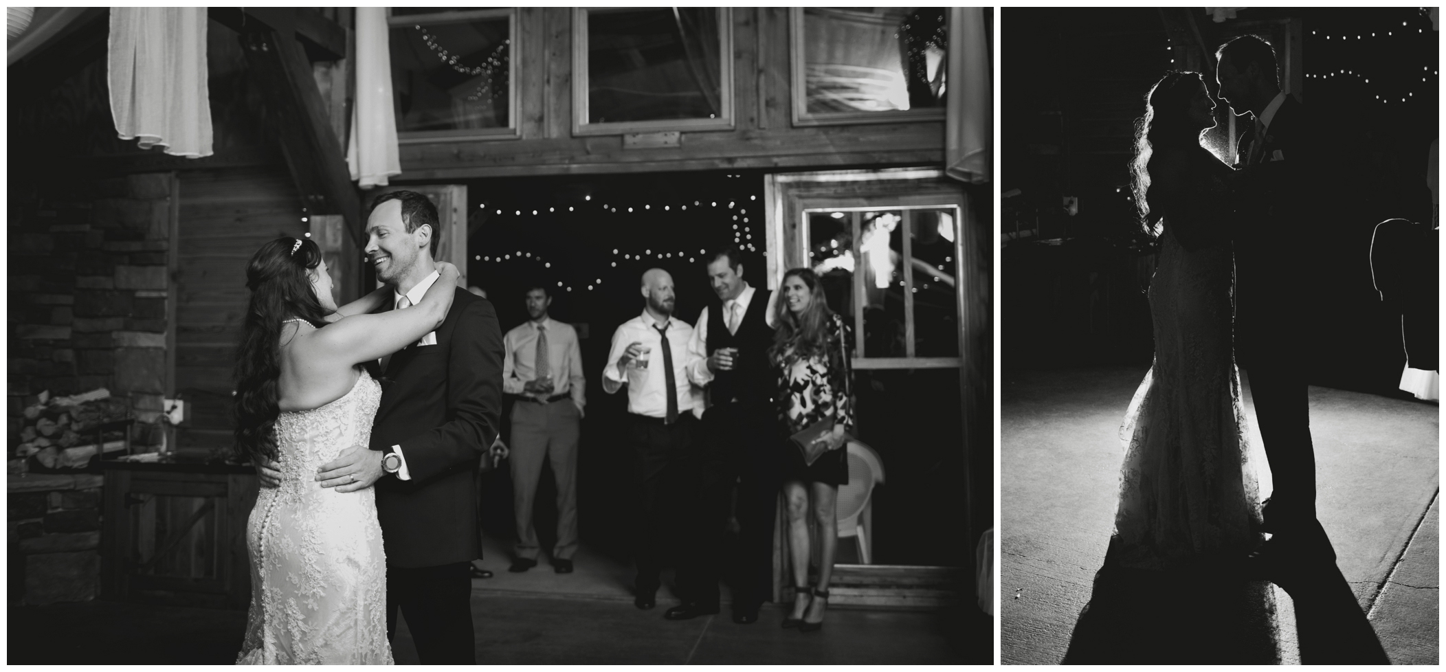 first dance at Colorado barn wedding 