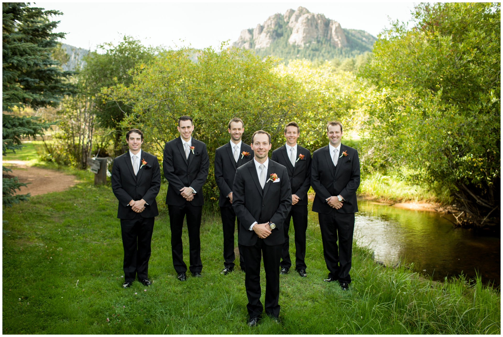 groomsmen at Lower Lake Ranch wedding