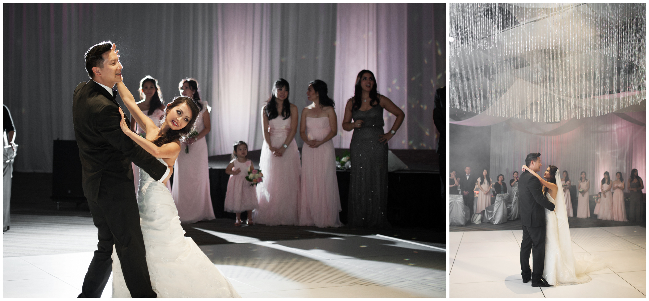 first dance during Seawall Ballroom wedding reception