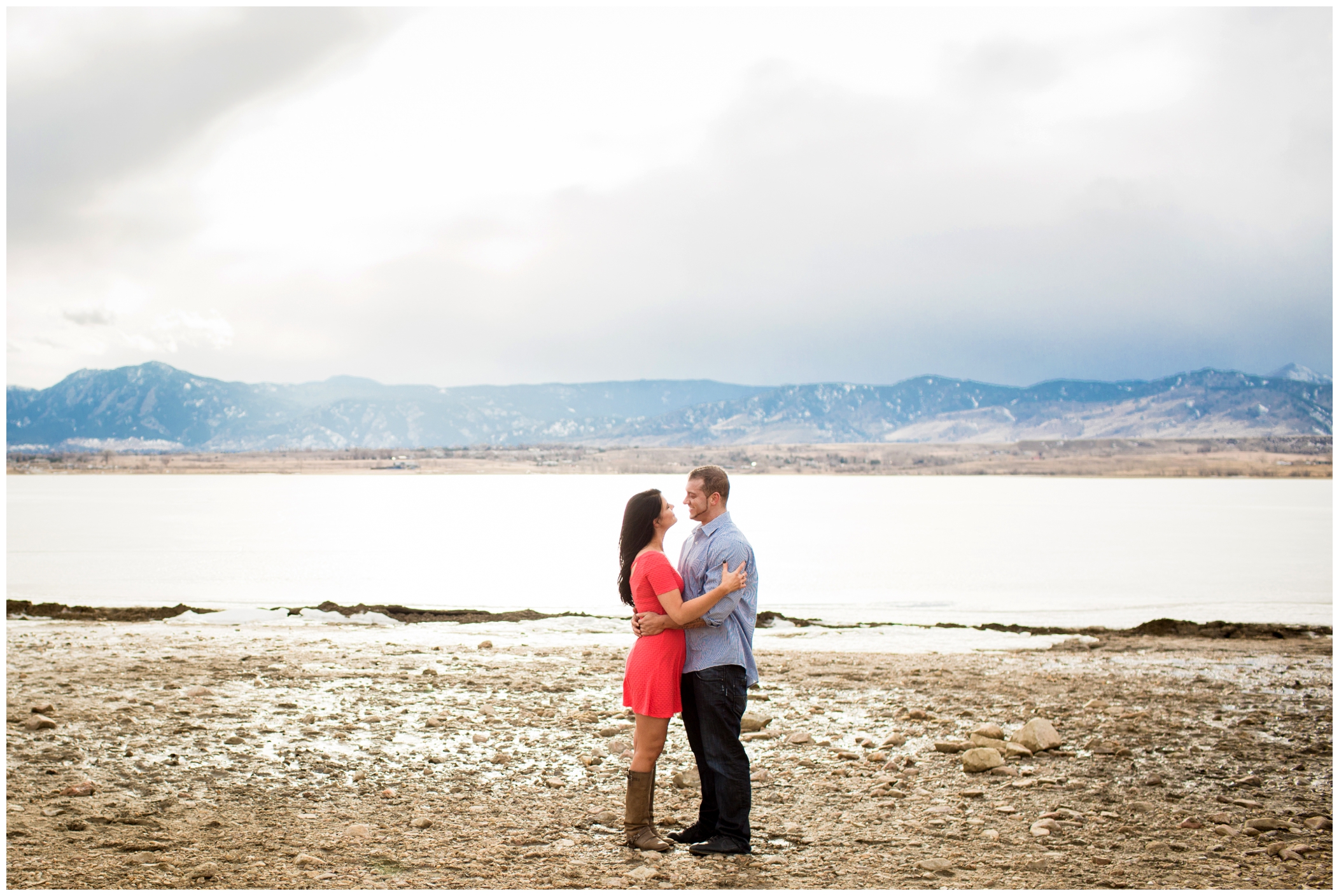 Engagement photos Boulder at Coot Lake by Plum Pretty Photography.