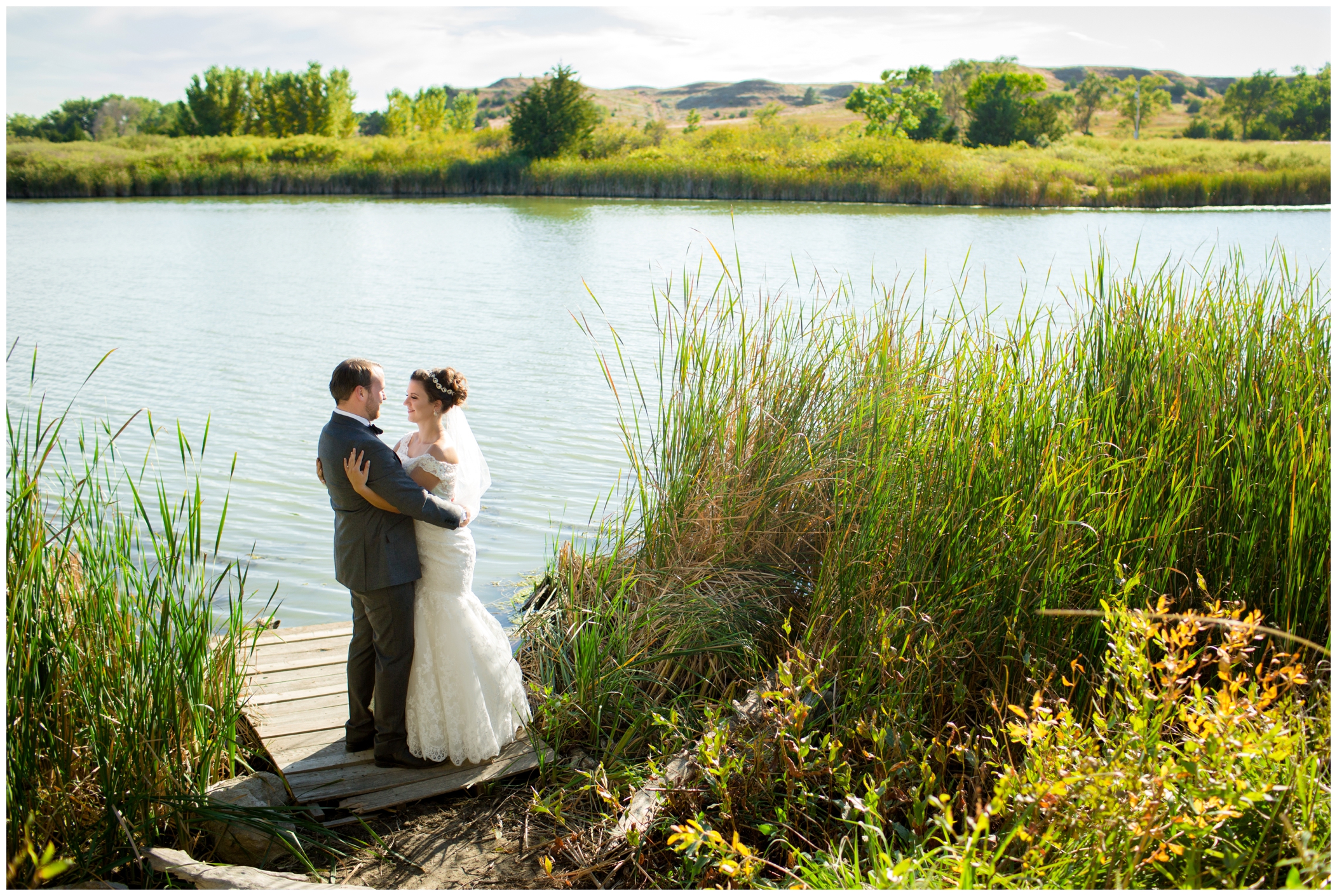 Kansas wedding photos at Camp Lakeside in Scott City, by Colorado wedding photographer Plum Pretty Photography